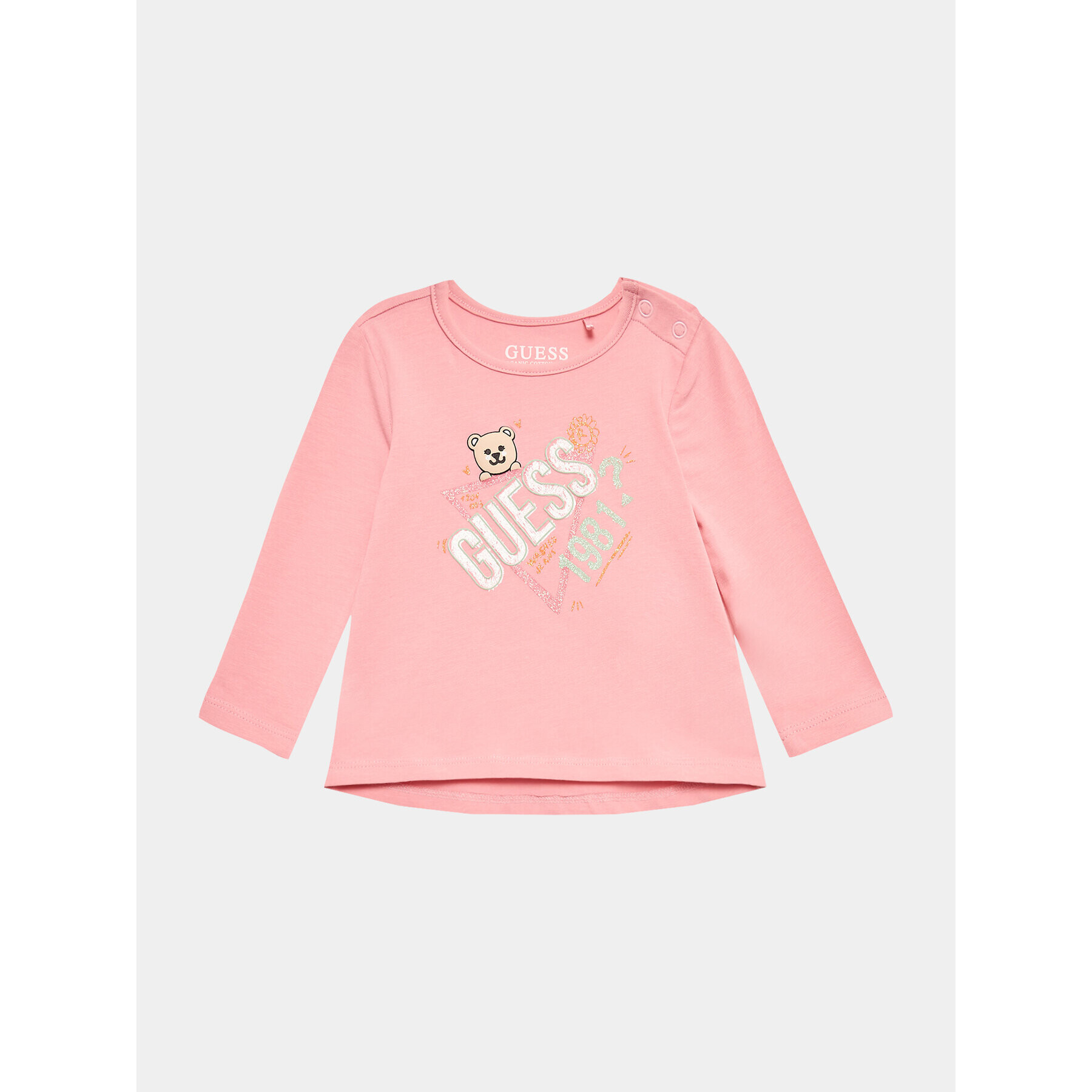 Guess Блуза A3YI06 K6YW4 Розов Regular Fit - Pepit.bg
