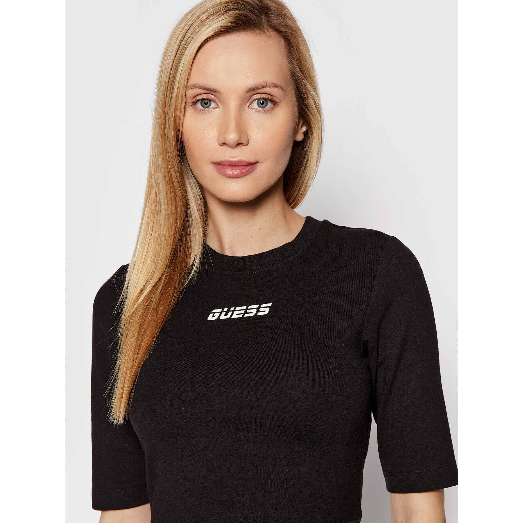 Guess Блуза Allison V2RI04 KASI1 Черен Slim Fit - Pepit.bg