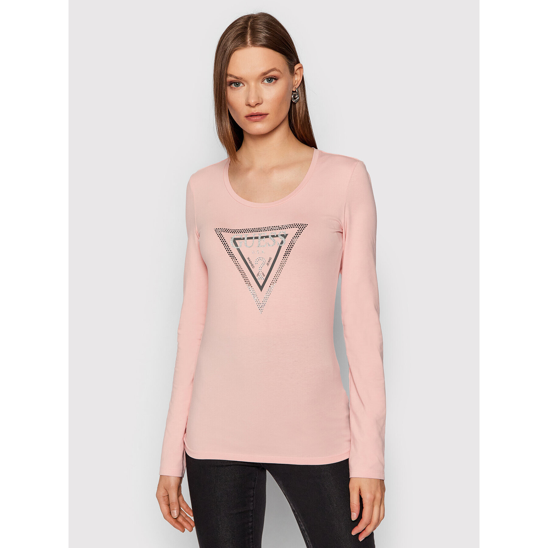 Guess Блуза Amalur W1BI47 J1311 Розов Regular Fit - Pepit.bg