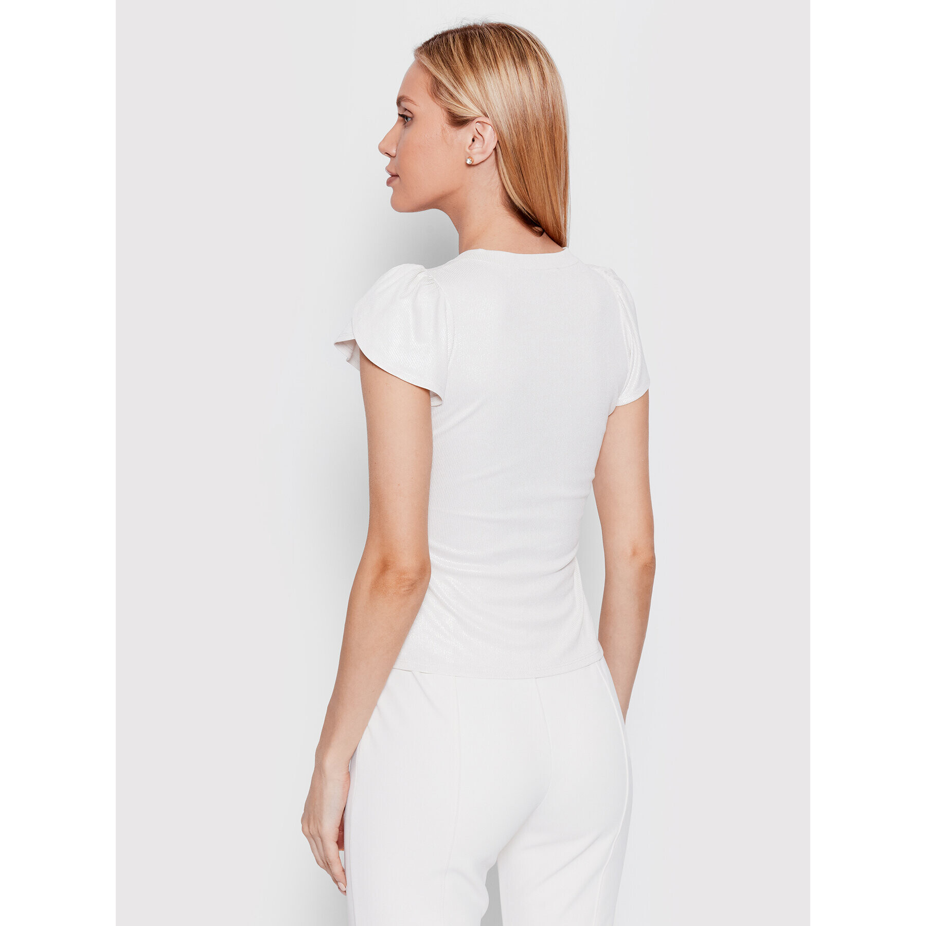 Guess Блуза Aveline W2GP26 KAEV0 Бял Slim Fit - Pepit.bg