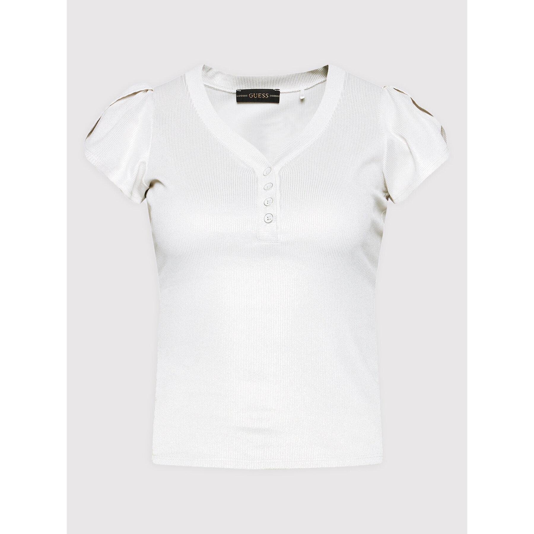 Guess Блуза Aveline W2GP26 KAEV0 Бял Slim Fit - Pepit.bg