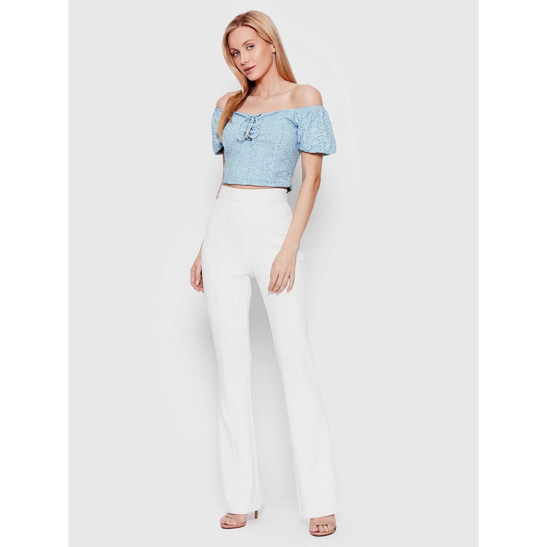 Guess Блуза Beatrix W2GP27 KB430 Син Slim Fit - Pepit.bg