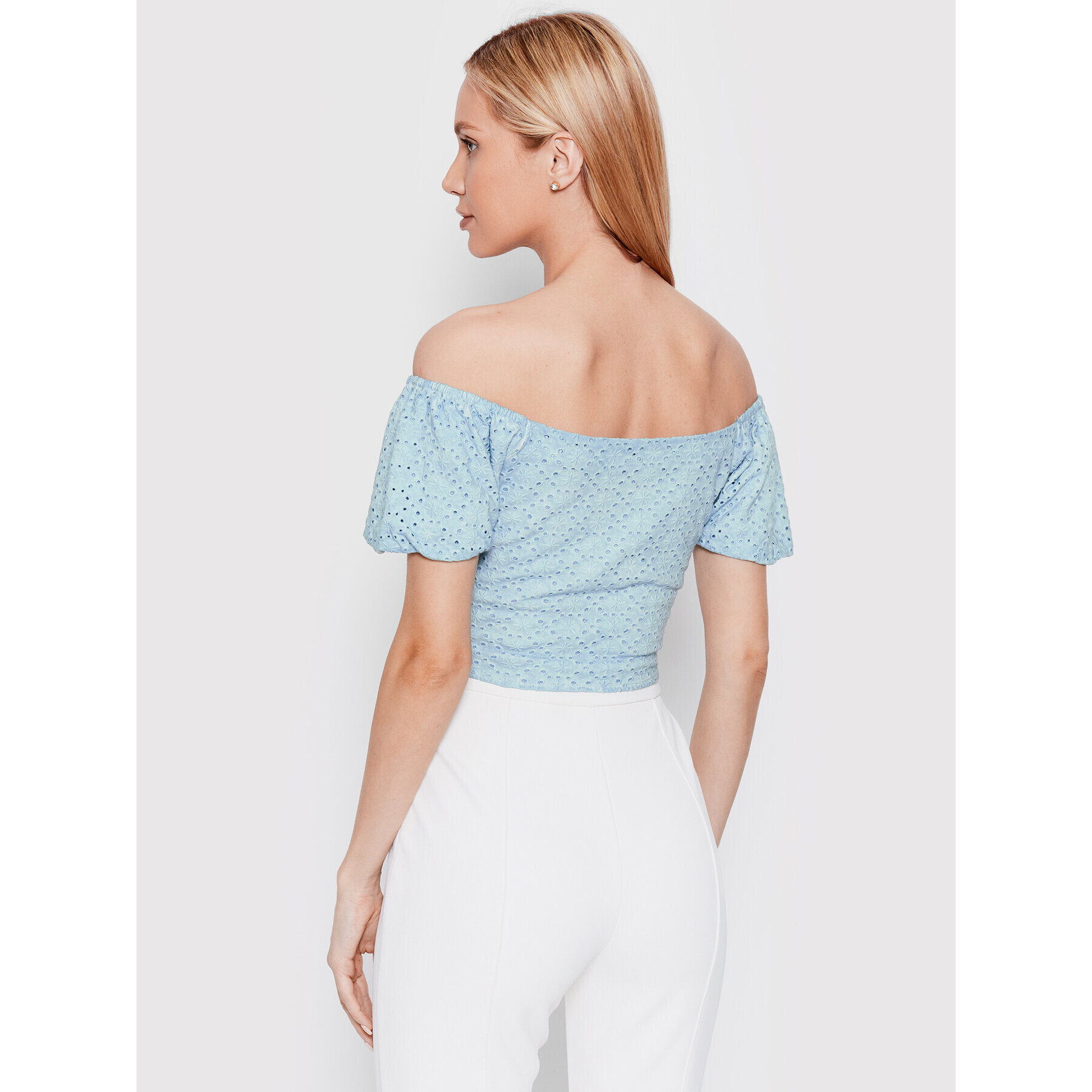 Guess Блуза Beatrix W2GP27 KB430 Син Slim Fit - Pepit.bg