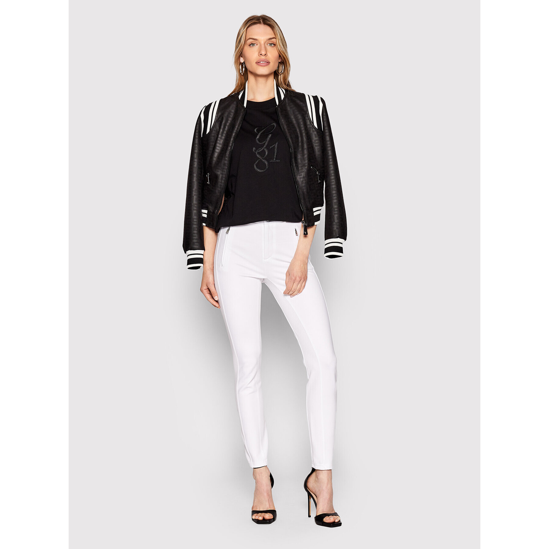 Guess Блуза Bridgette W2GP28 JA900 Черен Relaxed Fit - Pepit.bg