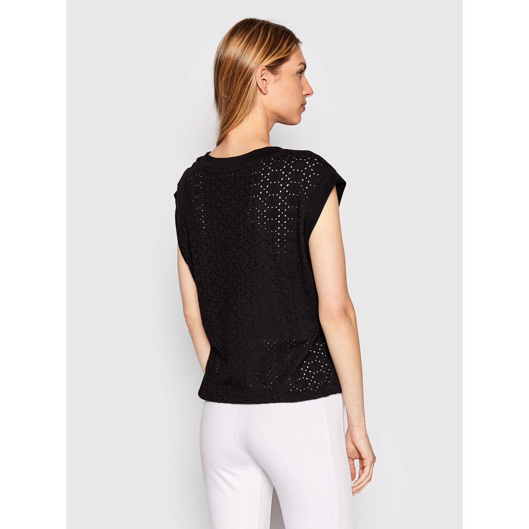 Guess Блуза Bridgette W2GP28 JA900 Черен Relaxed Fit - Pepit.bg