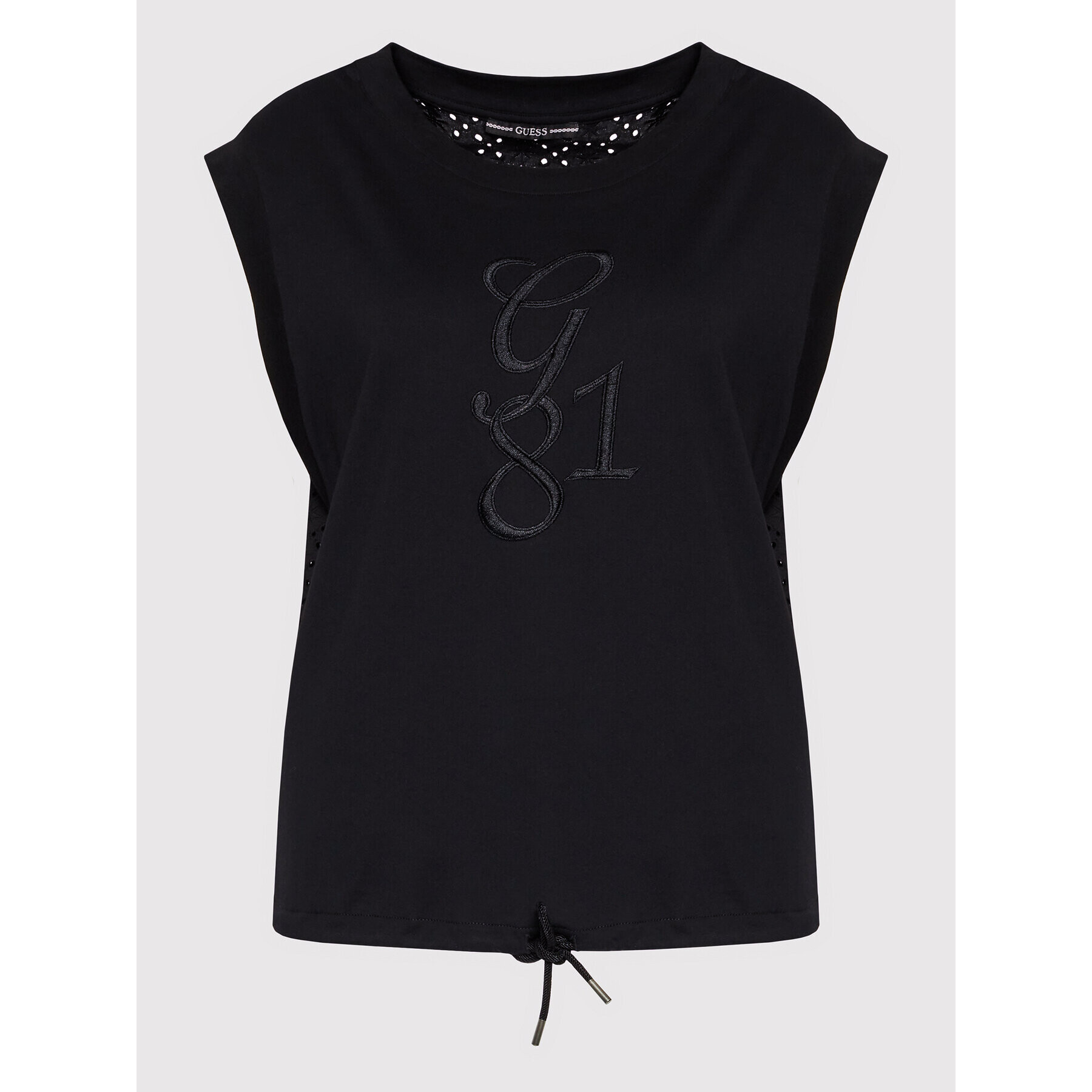 Guess Блуза Bridgette W2GP28 JA900 Черен Relaxed Fit - Pepit.bg