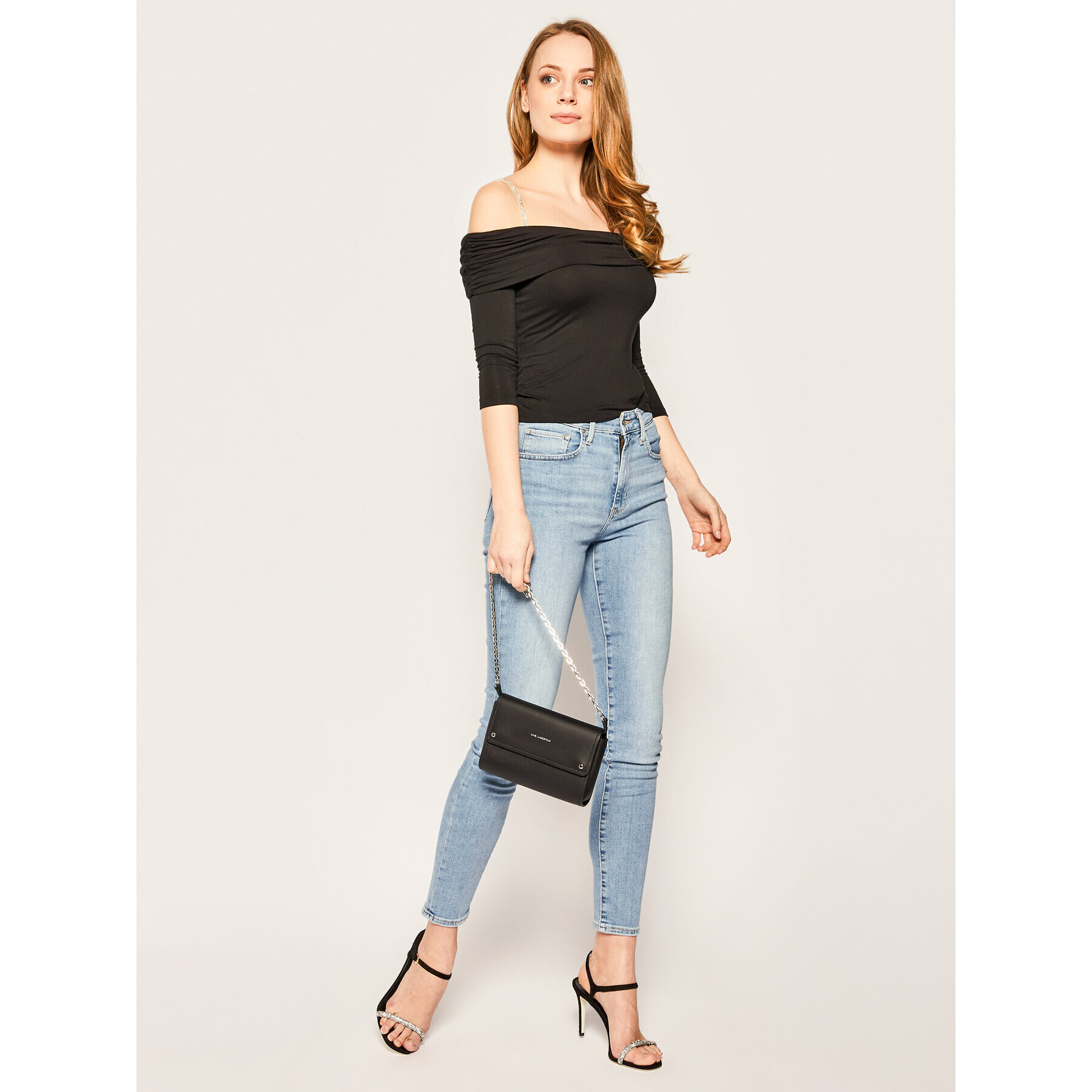Guess Блуза Cerere W0GP40 K68D0 Черен Slim Fit - Pepit.bg