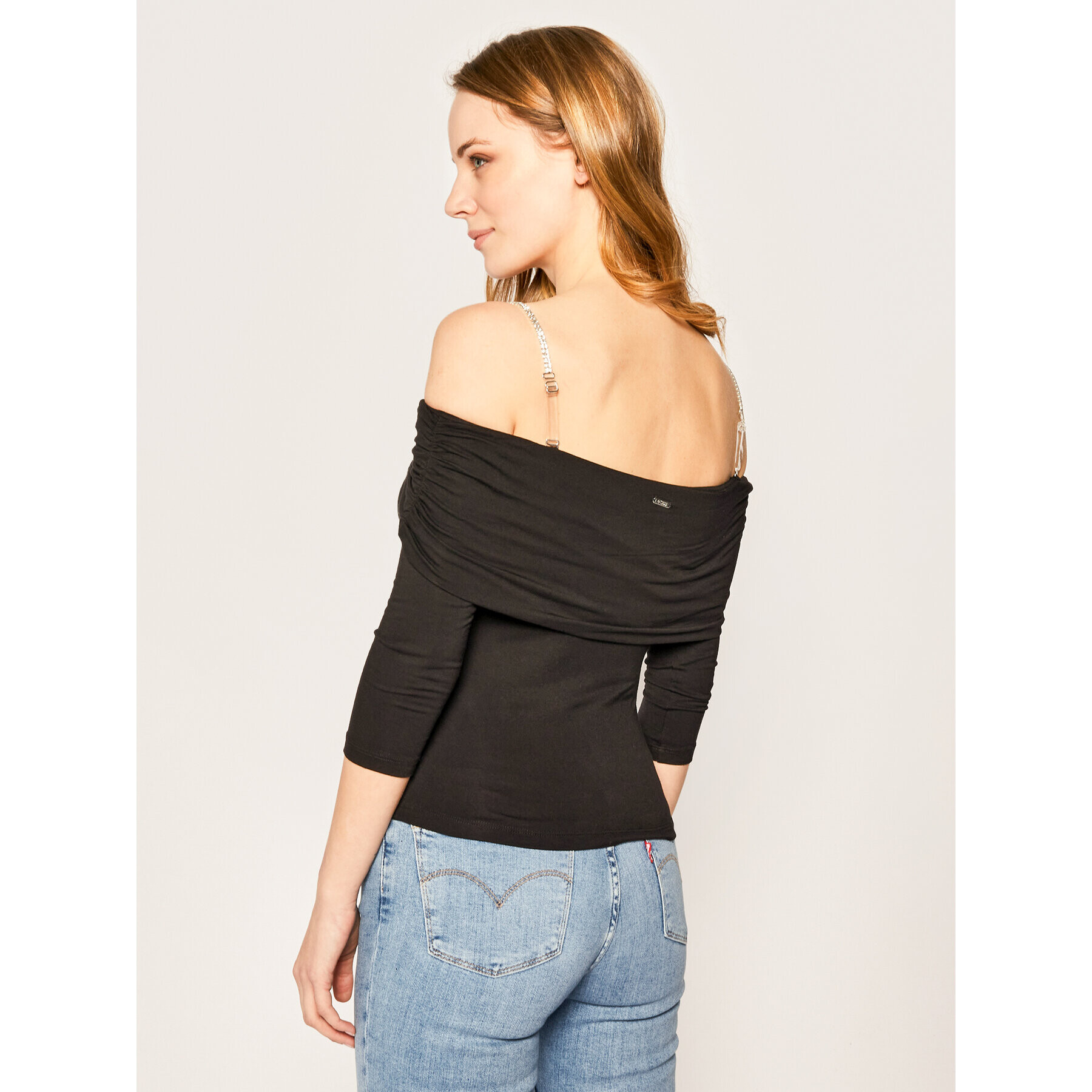 Guess Блуза Cerere W0GP40 K68D0 Черен Slim Fit - Pepit.bg