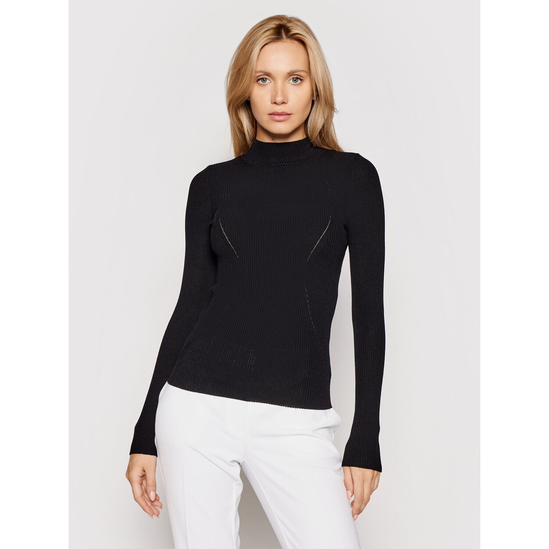 Guess Блуза Clea W1YR84 Z2DC0 Черен Slim Fit - Pepit.bg