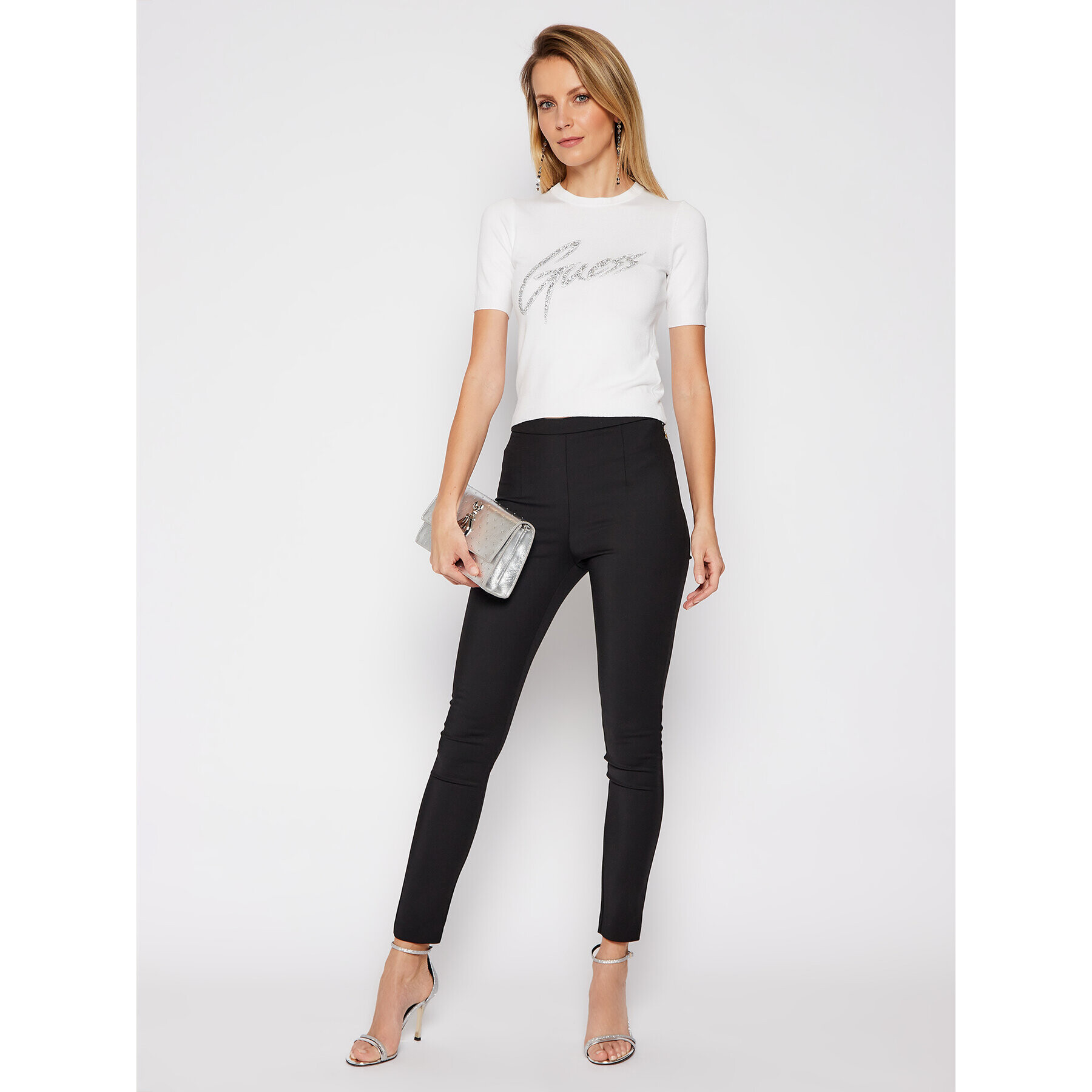 Guess Блуза Debora W1RR85 Z2NQ0 Бял Regular Fit - Pepit.bg