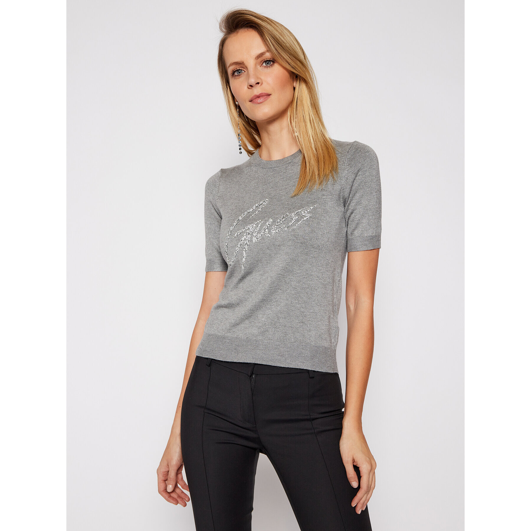 Guess Блуза Debora W1RR85 Z2NQ0 Сив Regular Fit - Pepit.bg