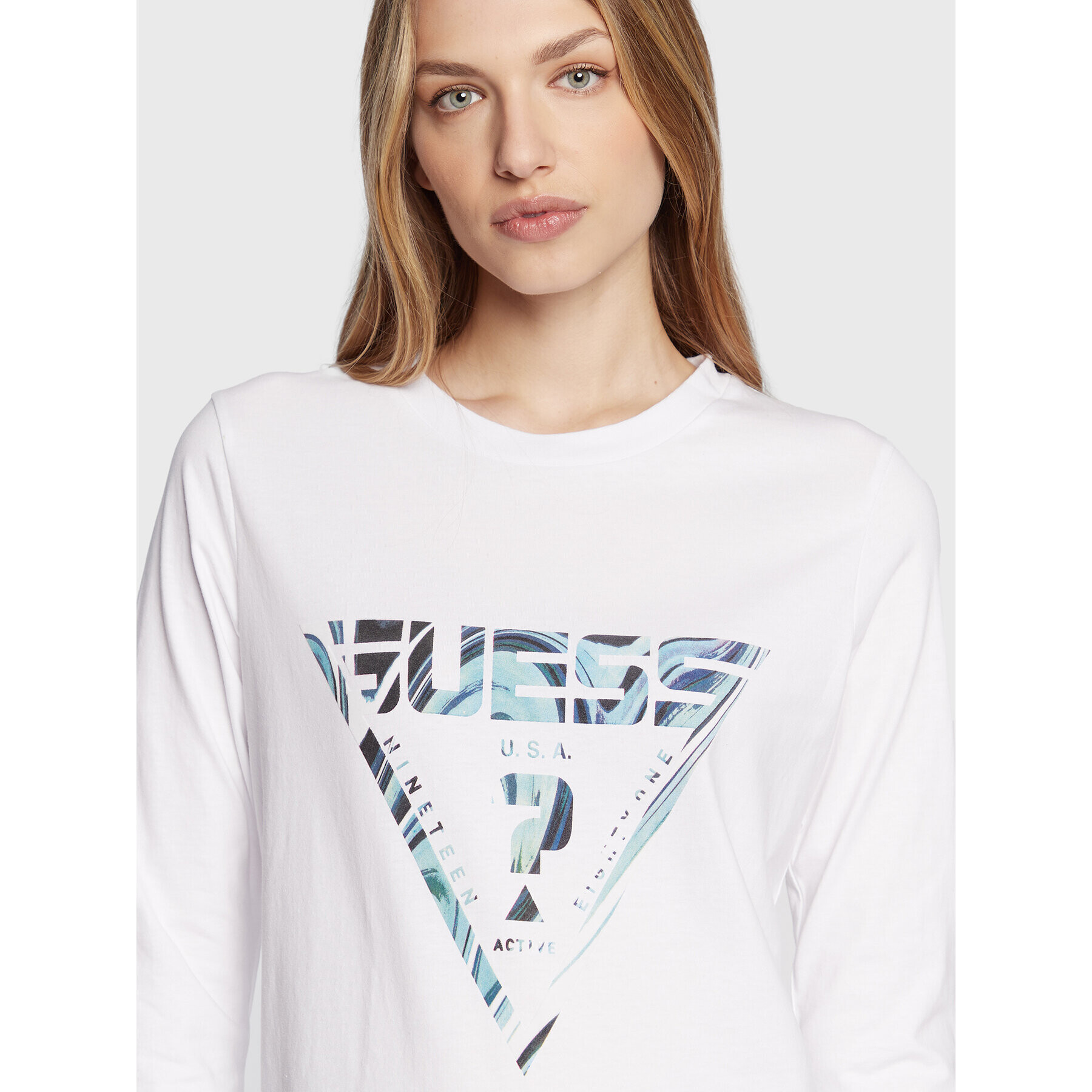 Guess Блуза Eulalia V2BI01 I3Z14 Бял Regular Fit - Pepit.bg