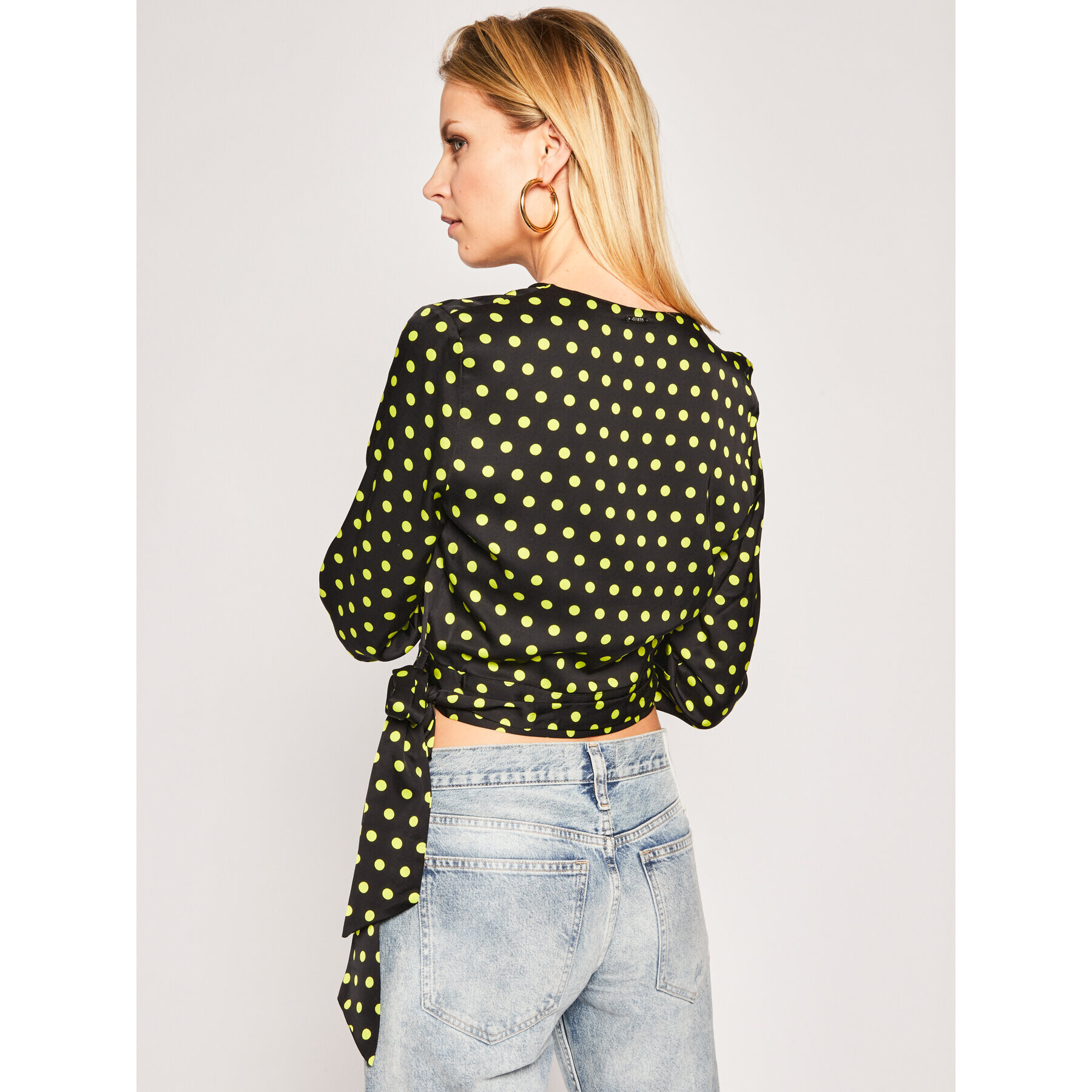 Guess Блуза Gladys W0GH89 WCUO0 Черен Regular Fit - Pepit.bg