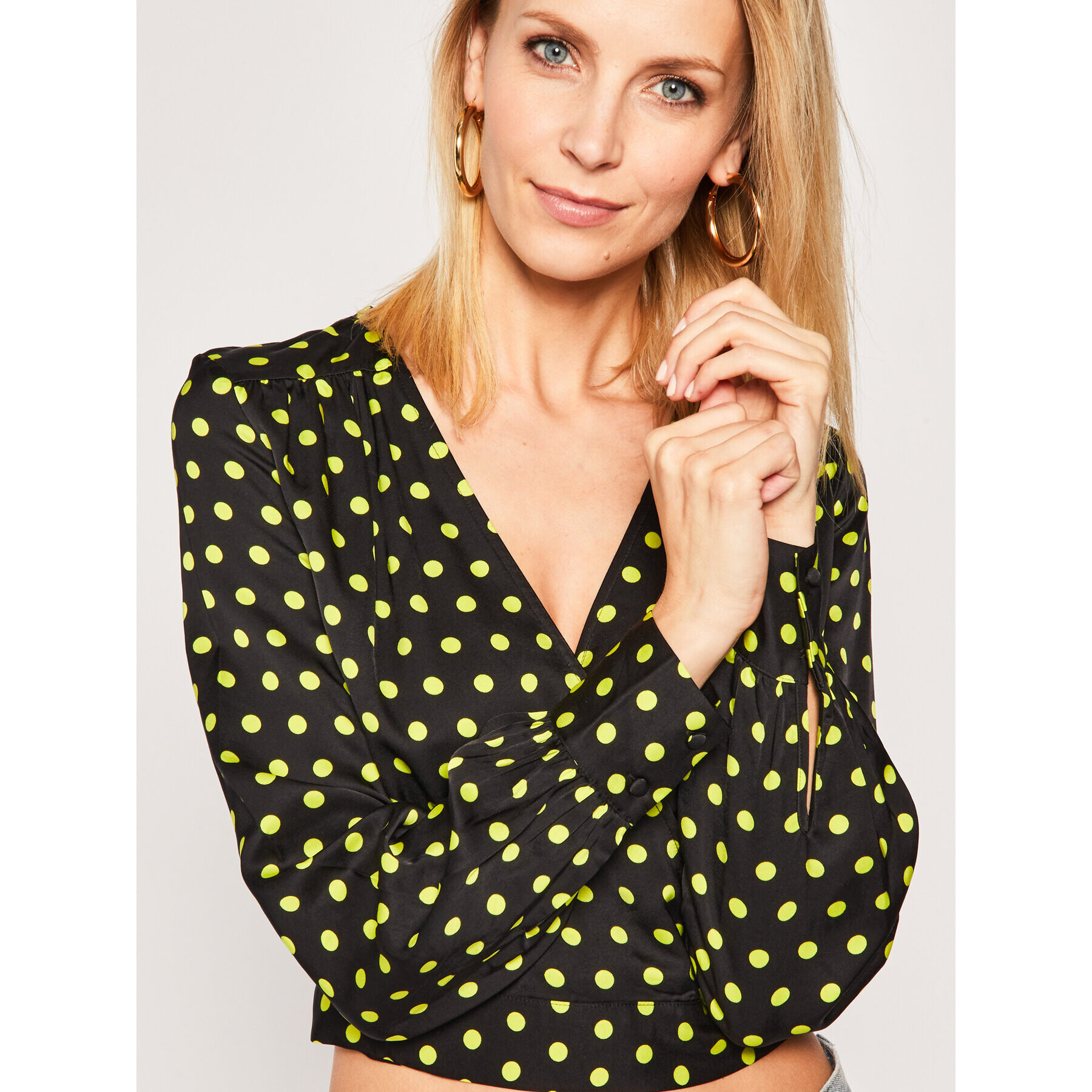 Guess Блуза Gladys W0GH89 WCUO0 Черен Regular Fit - Pepit.bg
