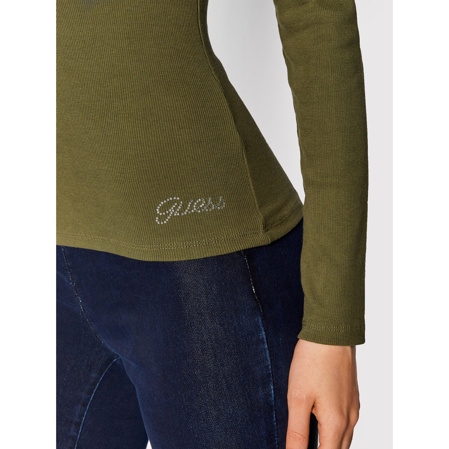 Guess Блуза Henley W0BP1S R9I51 Зелен Slim Fit - Pepit.bg