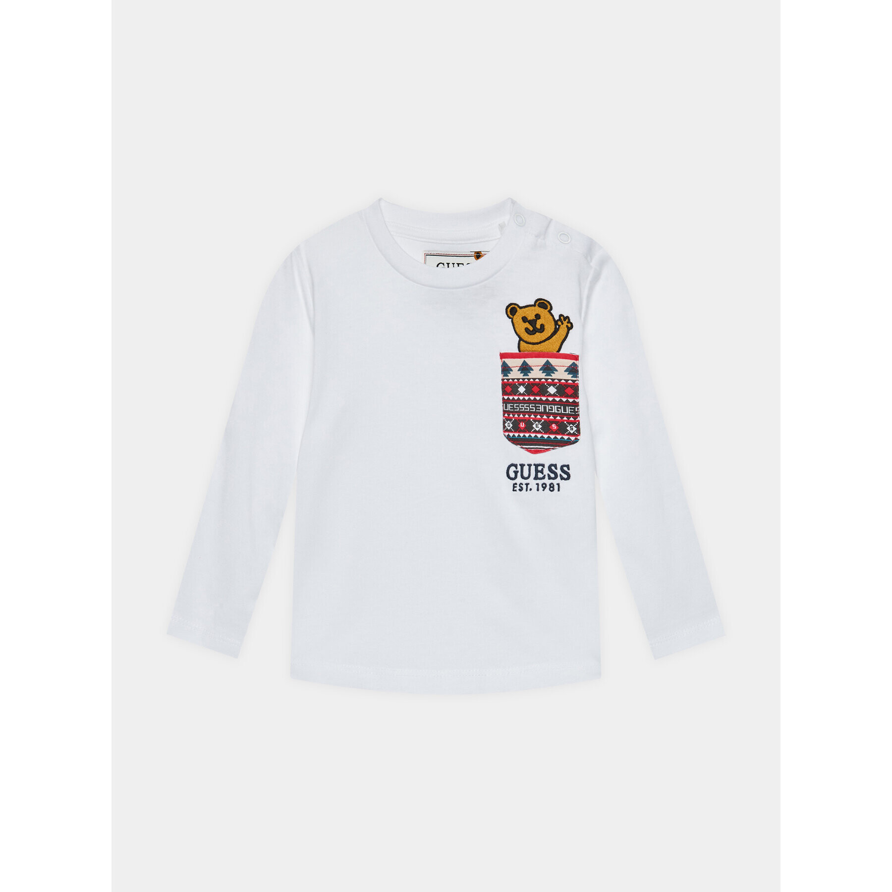 Guess Блуза I3BI04 I3Z13 Бял Regular Fit - Pepit.bg