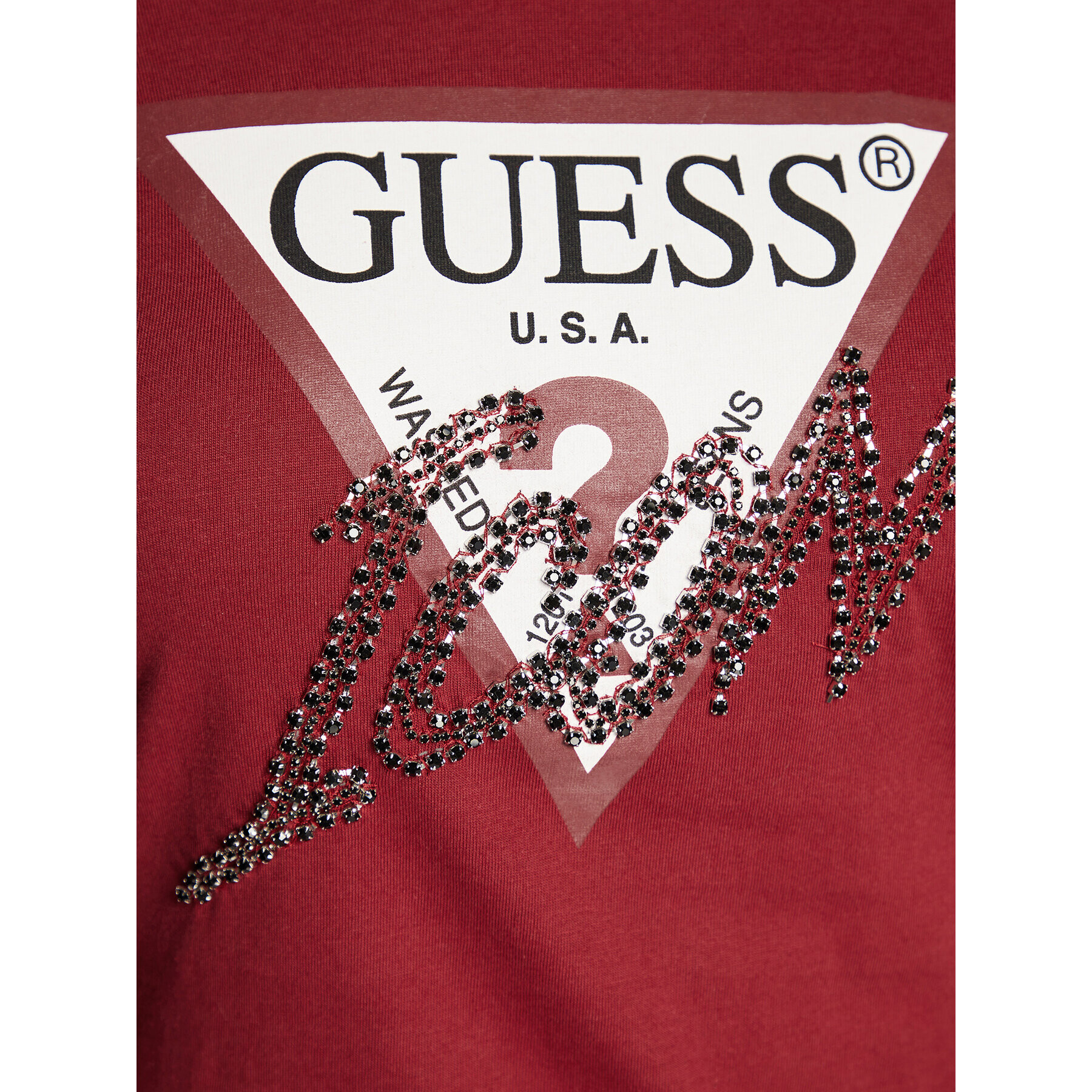 Guess Блуза Icon W2BI39 I3Z13 Червен Regular Fit - Pepit.bg