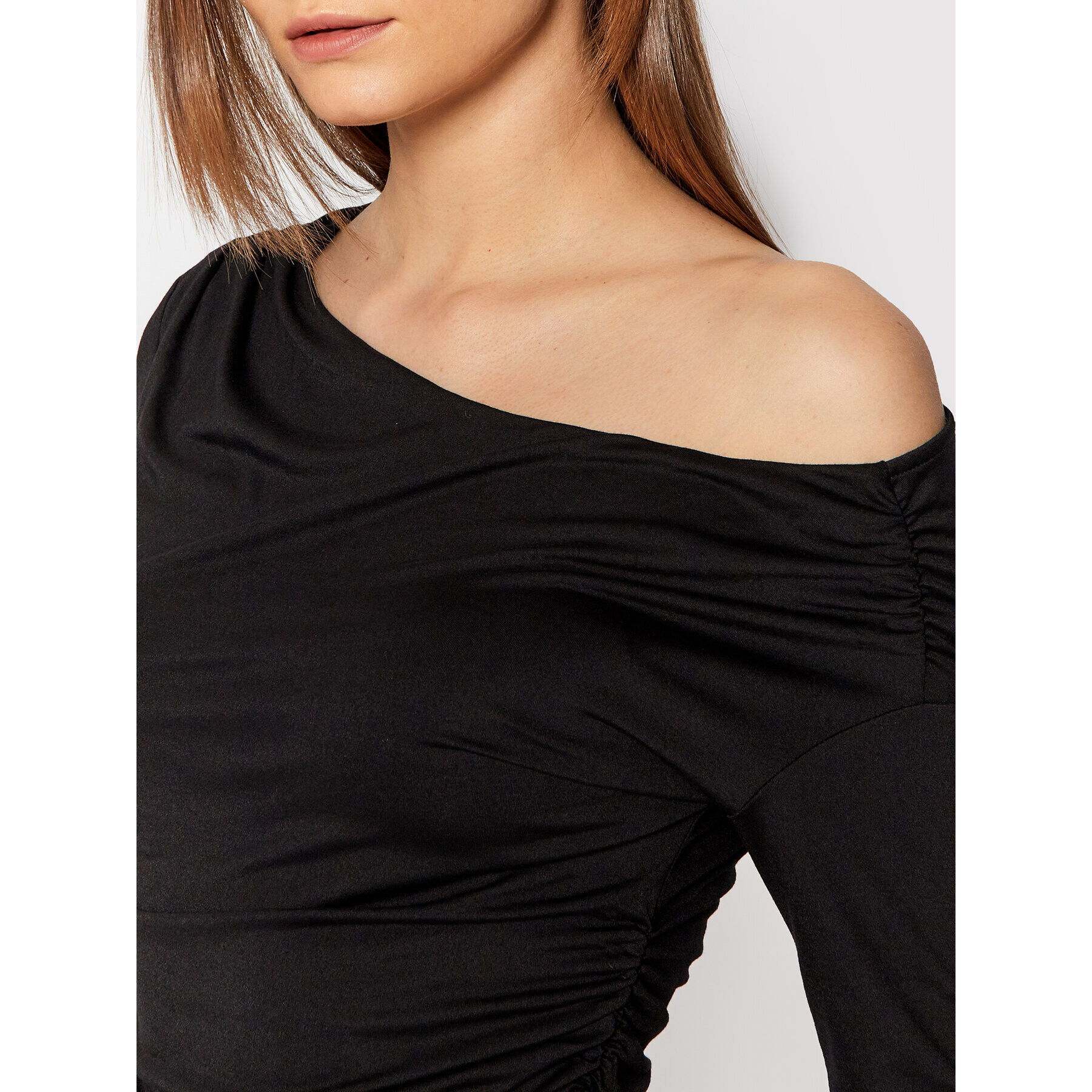 Guess Блуза Issa W1BP33 K1K91 Черен Slim Fit - Pepit.bg