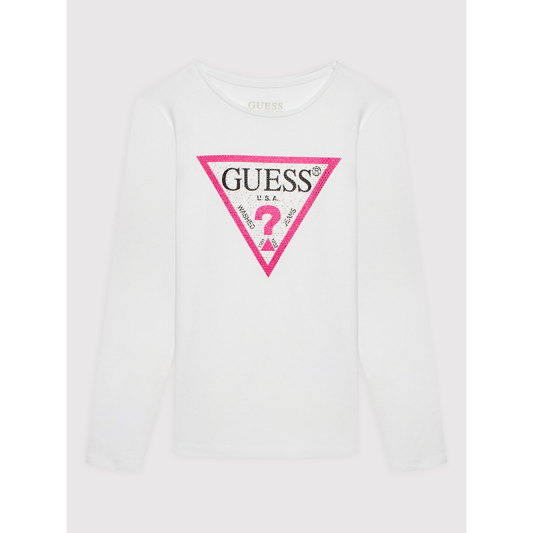 Guess Блуза J1YI36 K6YW1 Бял Regular Fit - Pepit.bg