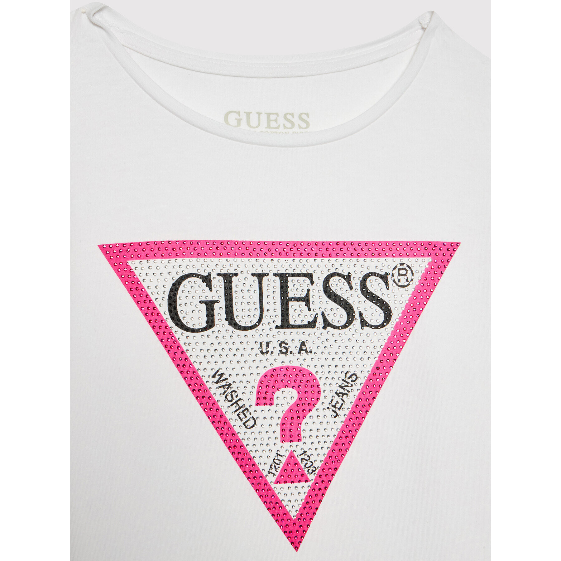 Guess Блуза J1YI36 K6YW1 Бял Regular Fit - Pepit.bg