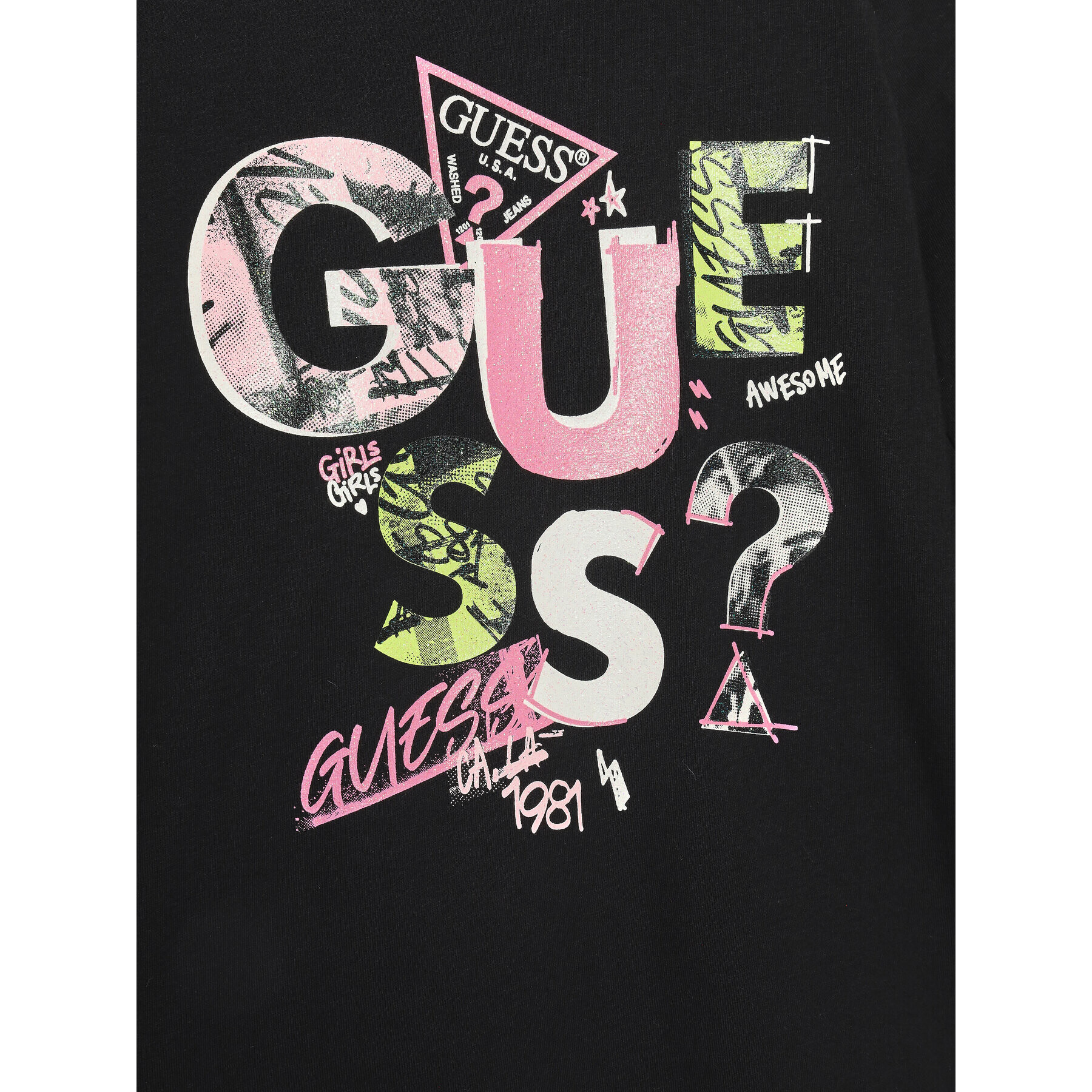 Guess Блуза J3BI40 J1314 Черен Regular Fit - Pepit.bg