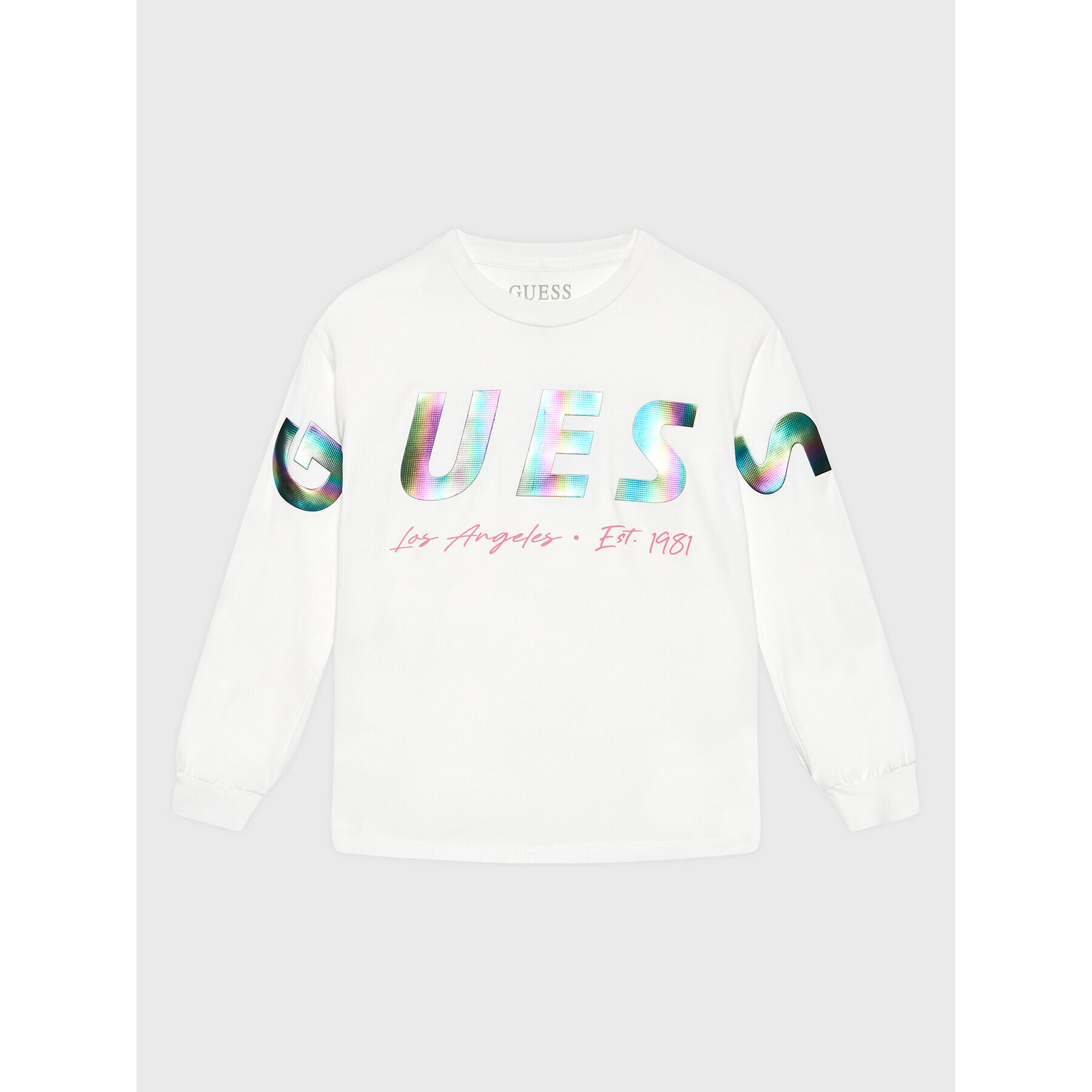 Guess Блуза J3RI07 KBKD0 Бял Regular Fit - Pepit.bg