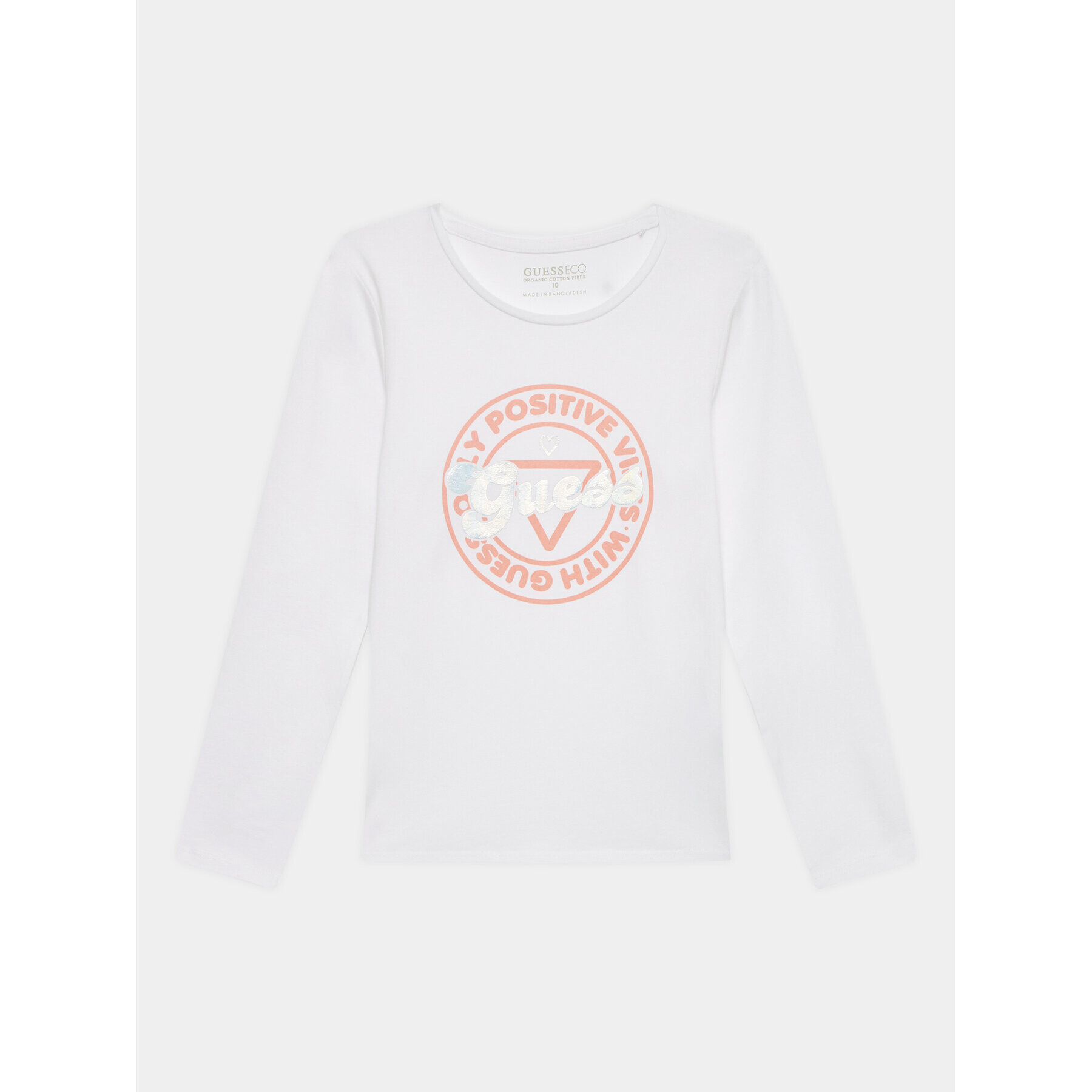Guess Блуза J3YI13 K6YW4 Бял Regular Fit - Pepit.bg