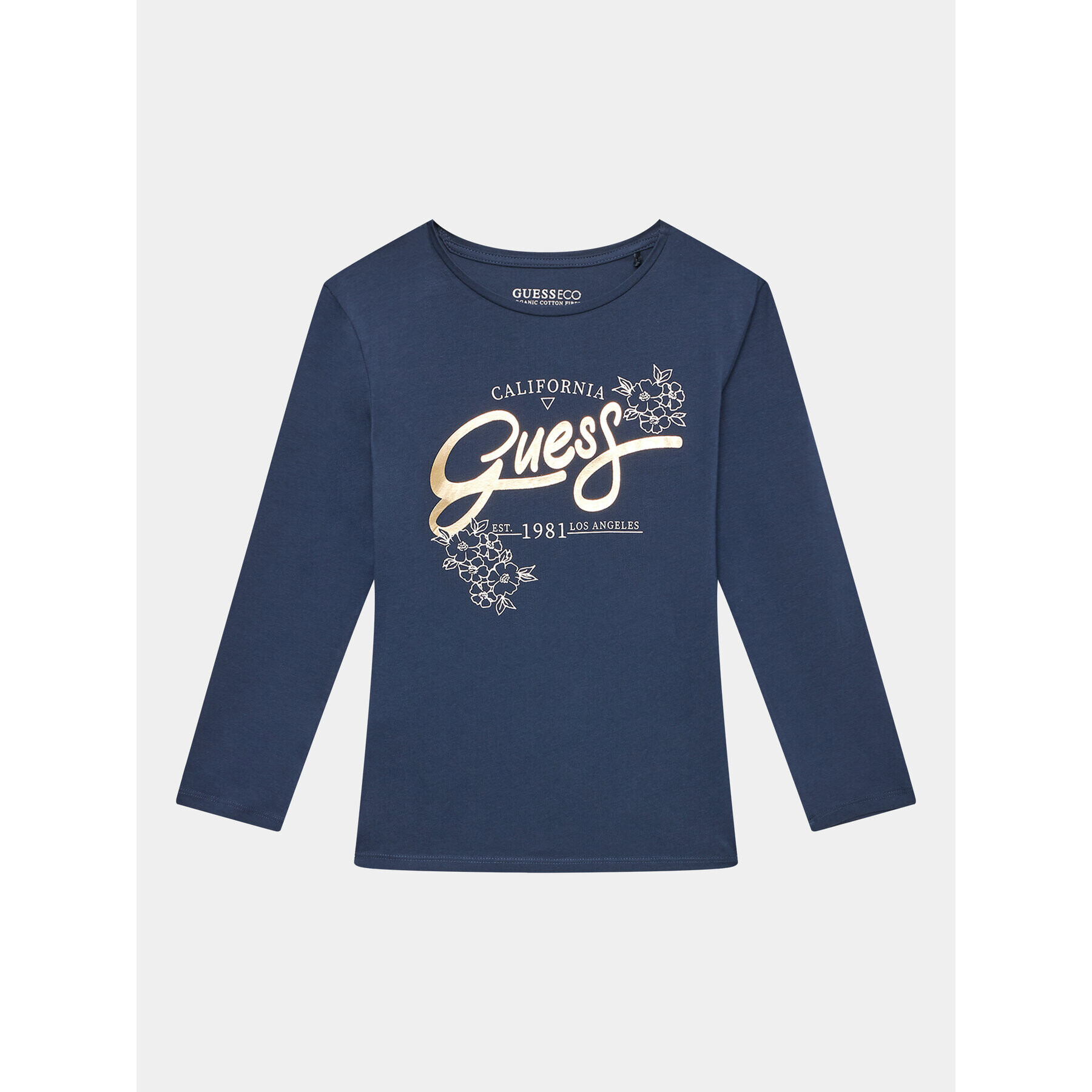 Guess Блуза J3YI25 K6YW4 Тъмносин Regular Fit - Pepit.bg