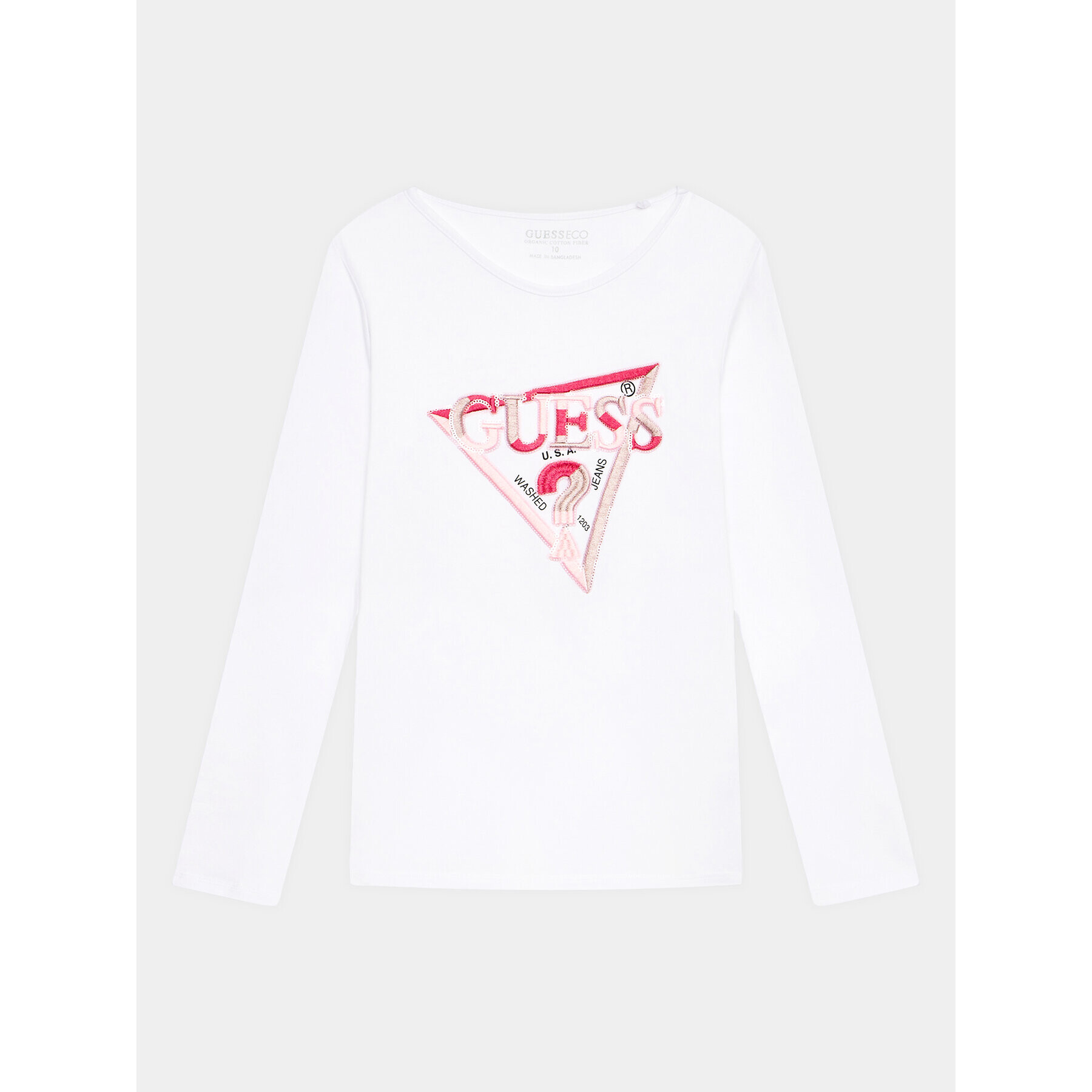 Guess Блуза J3YI50 K6YW4 Бял Regular Fit - Pepit.bg