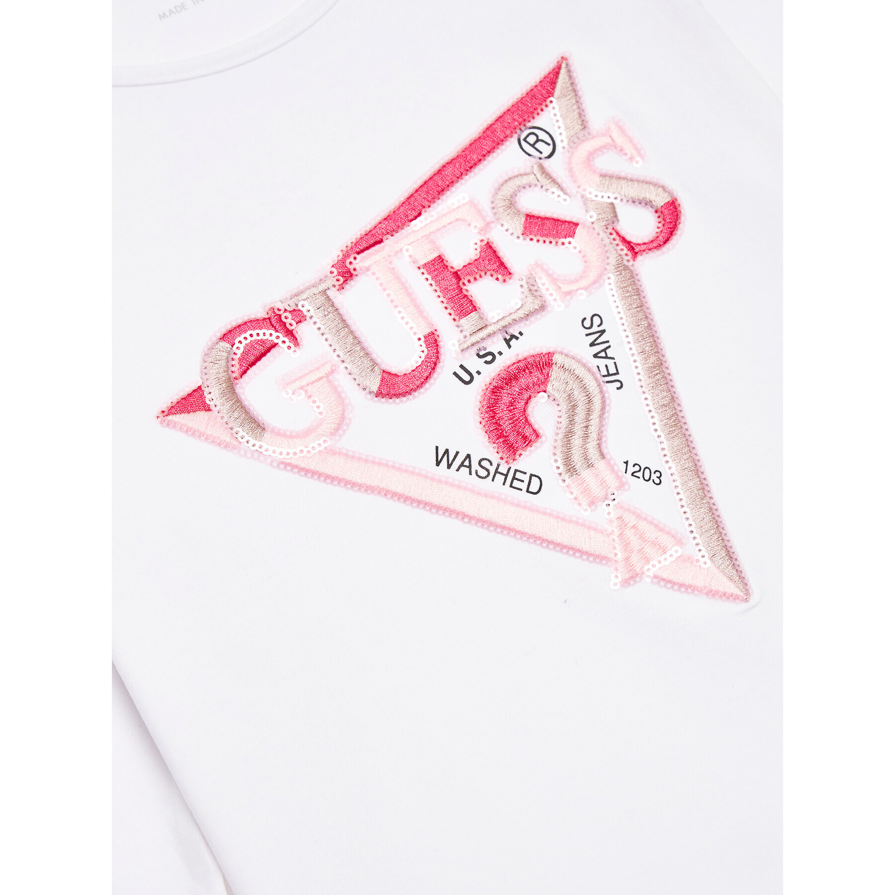 Guess Блуза J3YI50 K6YW4 Бял Regular Fit - Pepit.bg