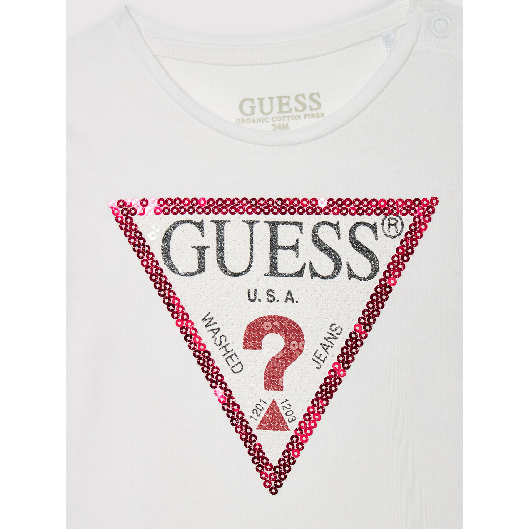 Guess Блуза K1YI29 K6YW1 Бял Regular Fit - Pepit.bg