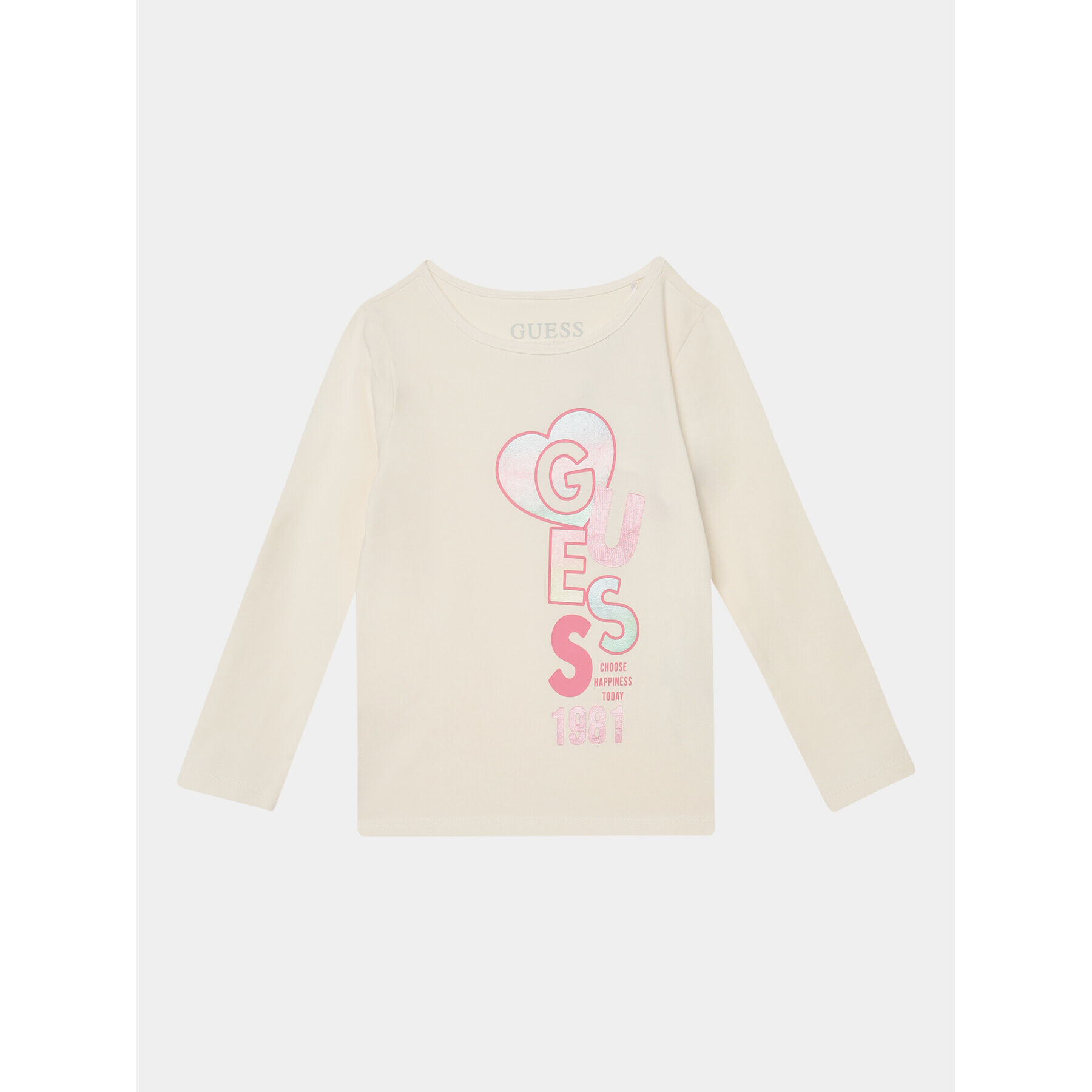Guess Блуза K3BI00 J1314 Екрю Regular Fit - Pepit.bg