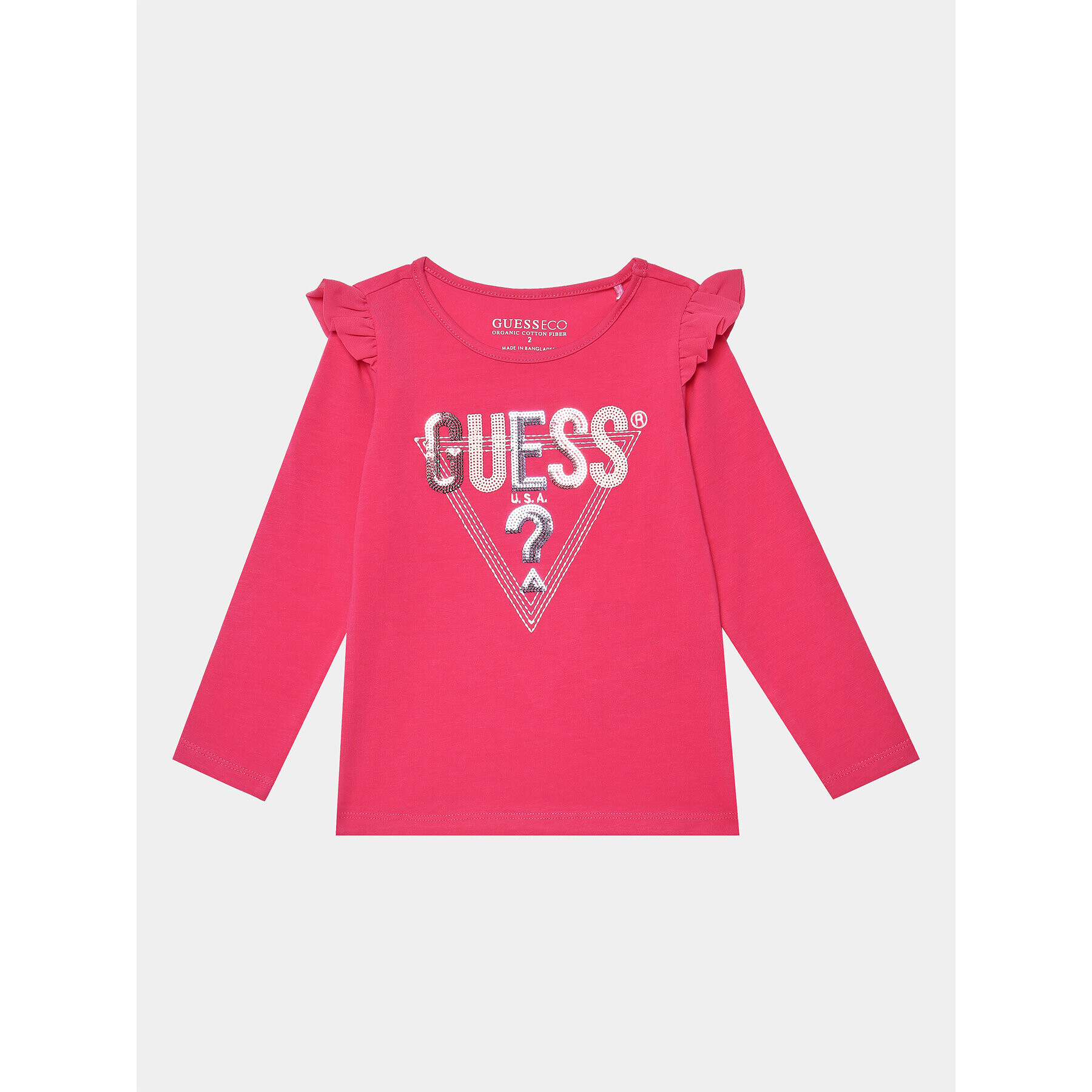 Guess Блуза K3BI15 J1314 Розов Regular Fit - Pepit.bg