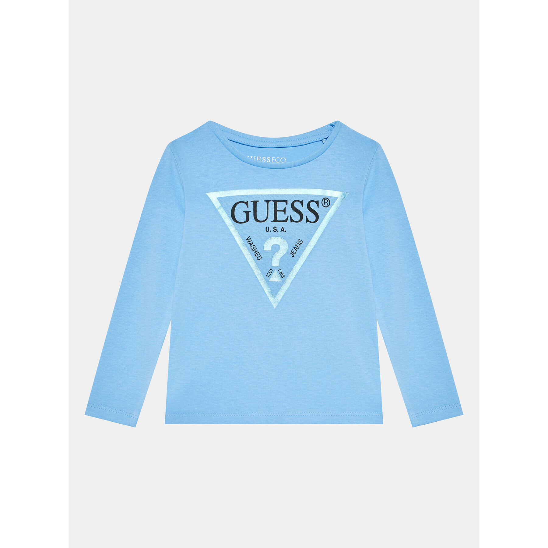 Guess Блуза K84I18 K8HM0 Син Regular Fit - Pepit.bg