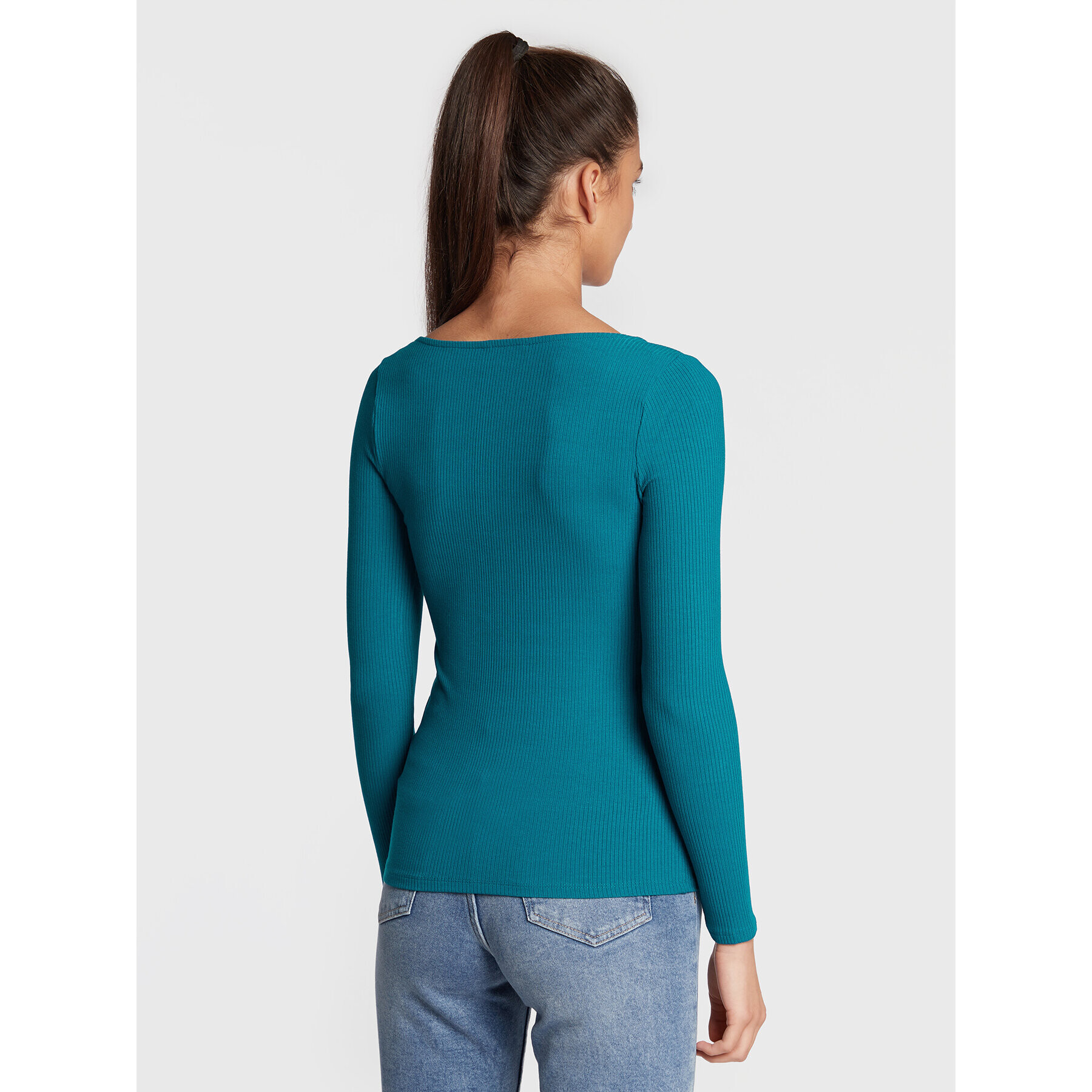 Guess Блуза Karlee Jewel W2YP46 KBCO2 Син Slim Fit - Pepit.bg