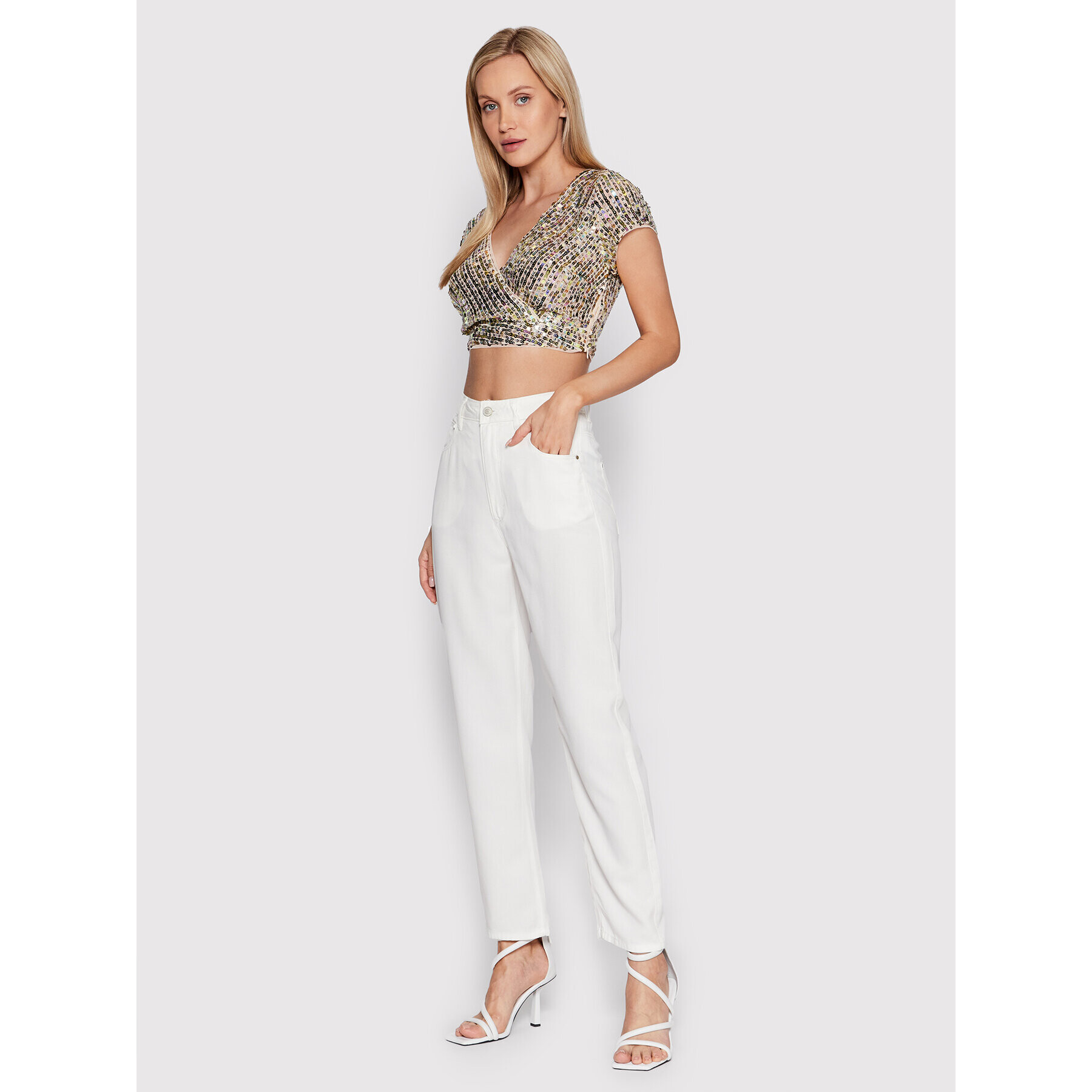 Guess Блуза Kiki W2GP39 KB340 Златист Regular Fit - Pepit.bg