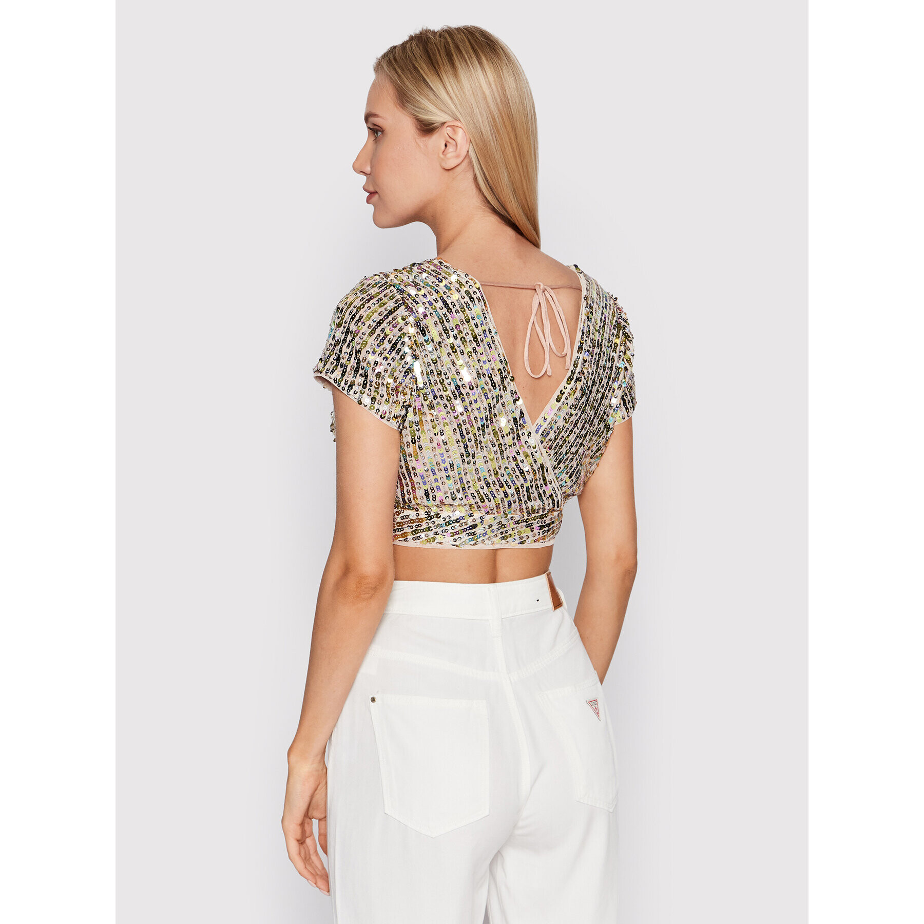 Guess Блуза Kiki W2GP39 KB340 Златист Regular Fit - Pepit.bg