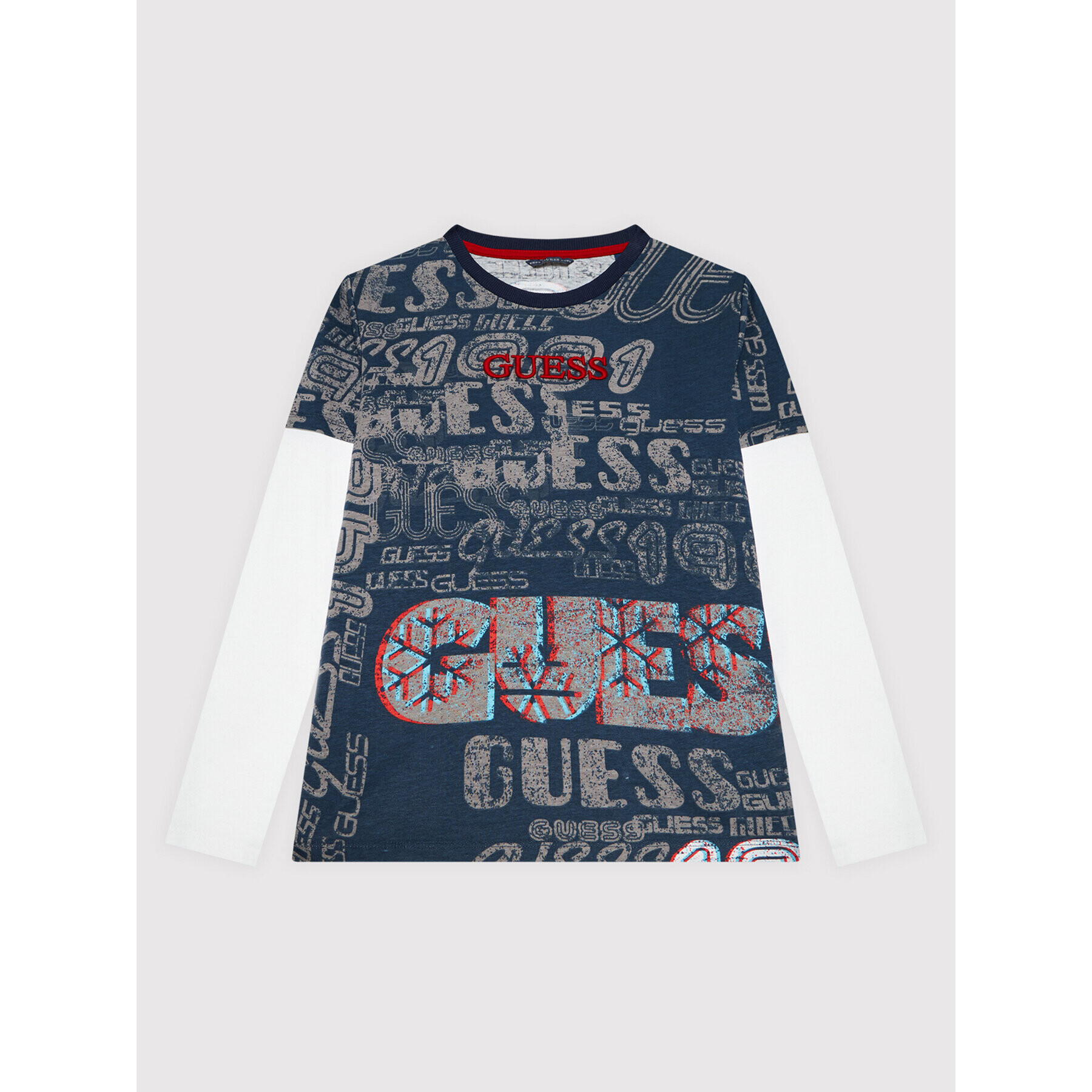 Guess Блуза L1BI06 I3Z11 Тъмносин Regular Fit - Pepit.bg