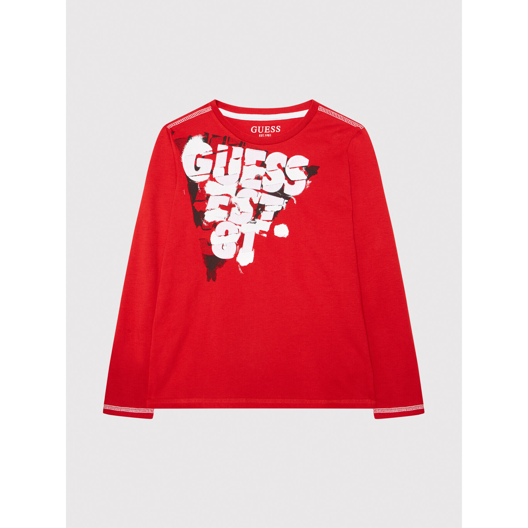 Guess Блуза L1YI17 K8HM0 Червен Regular Fit - Pepit.bg