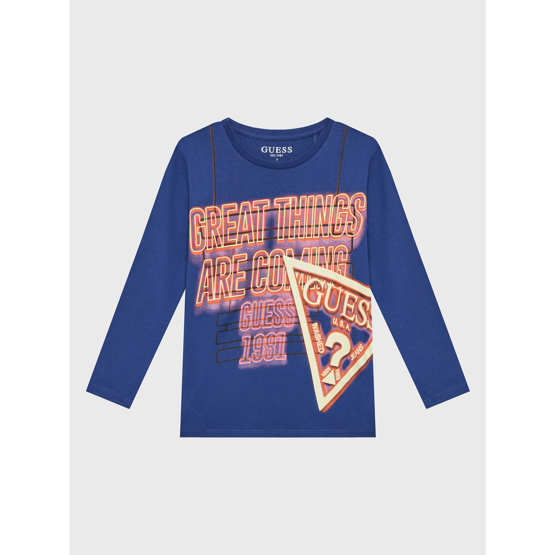 Guess Блуза L2BI14 I3Z13 Тъмносин Regular Fit - Pepit.bg