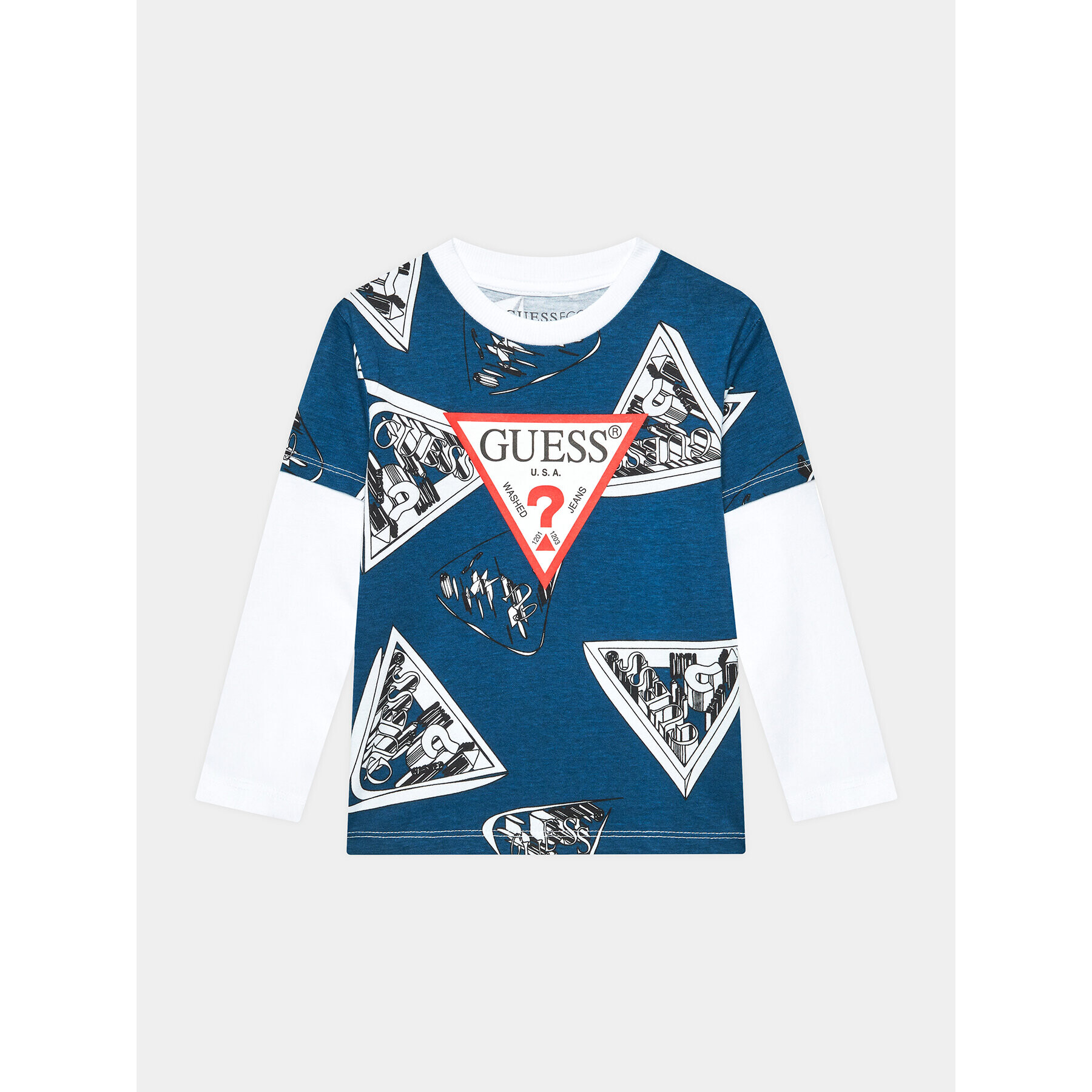 Guess Блуза L3BI04 I3Z13 Син Regular Fit - Pepit.bg