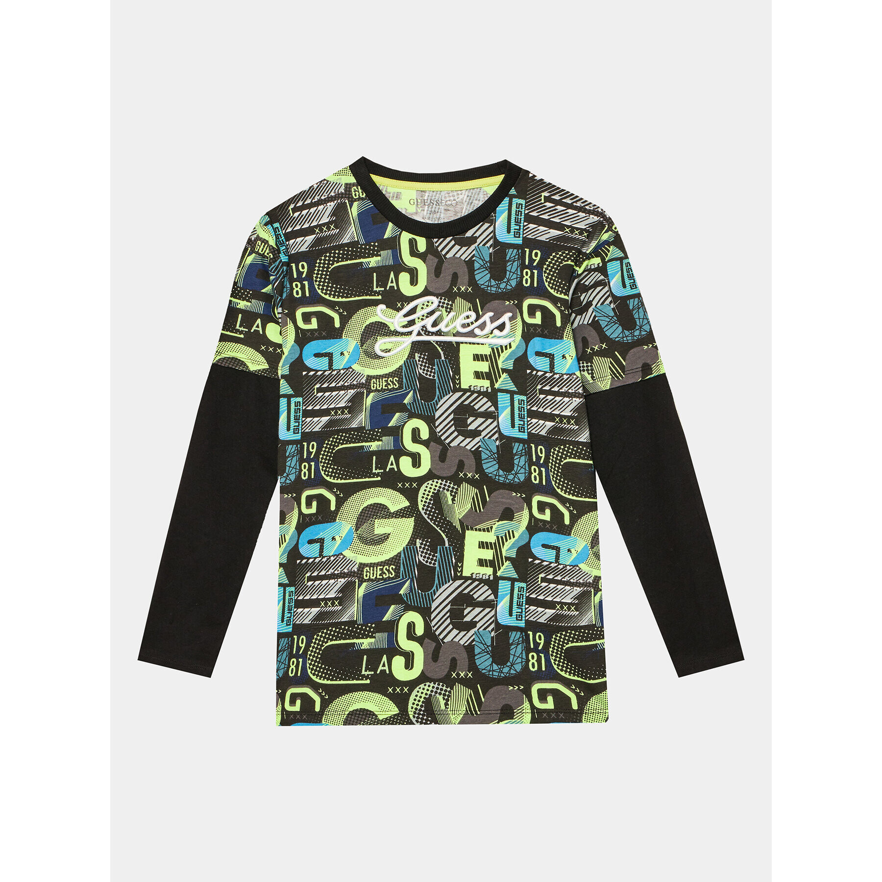 Guess Блуза L3BI20 I3Z13 Жълт Regular Fit - Pepit.bg