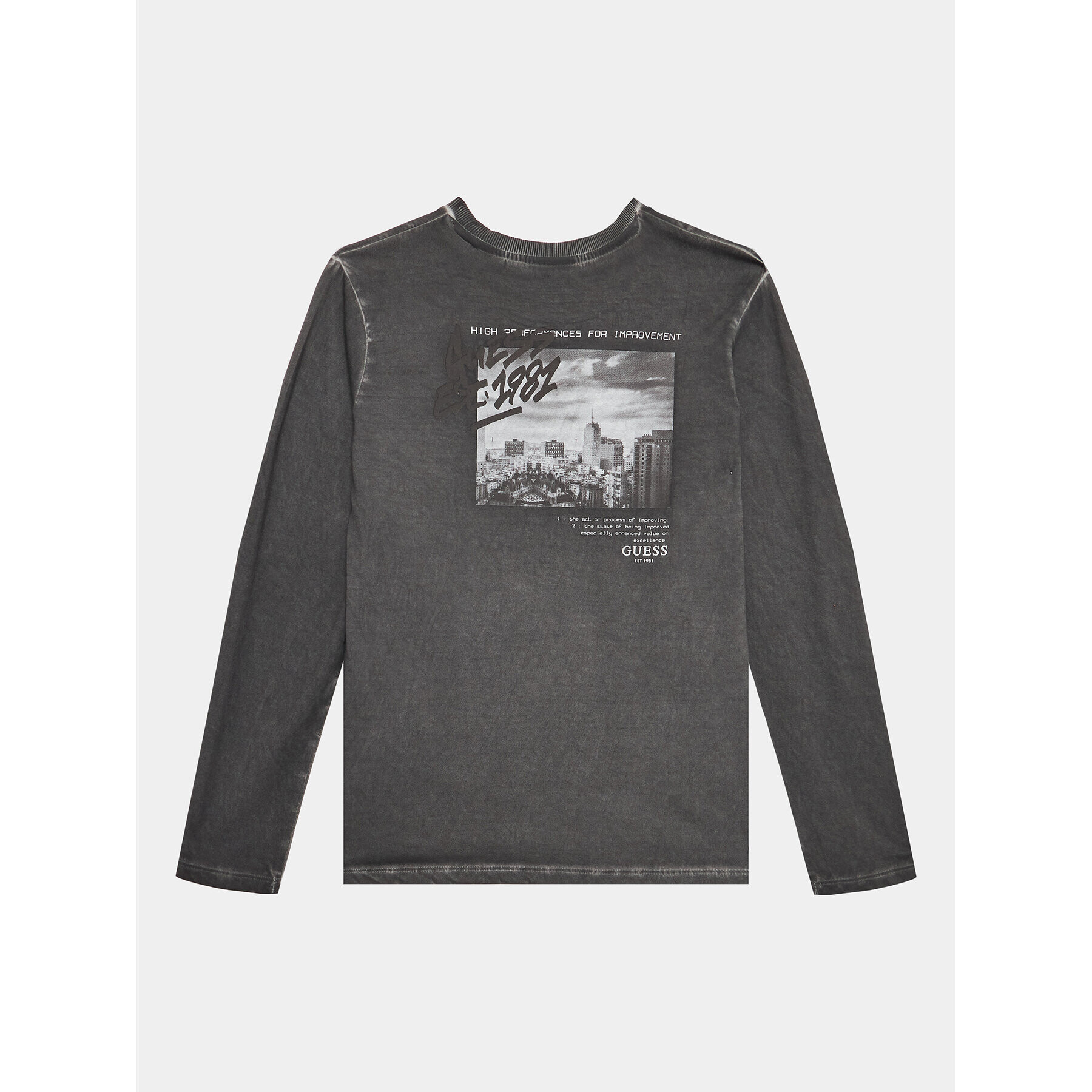 Guess Блуза L3YI30 K8HM4 Сив Regular Fit - Pepit.bg