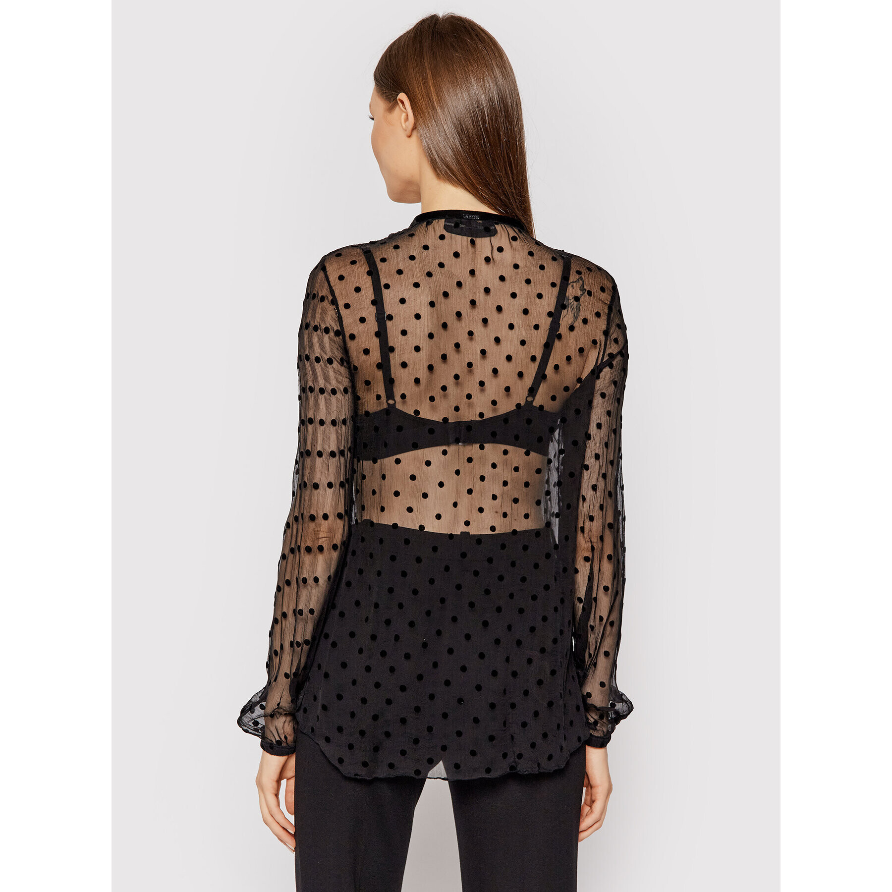 Guess Блуза Lucilla W1YH97 WE0Y0 Черен Regular Fit - Pepit.bg