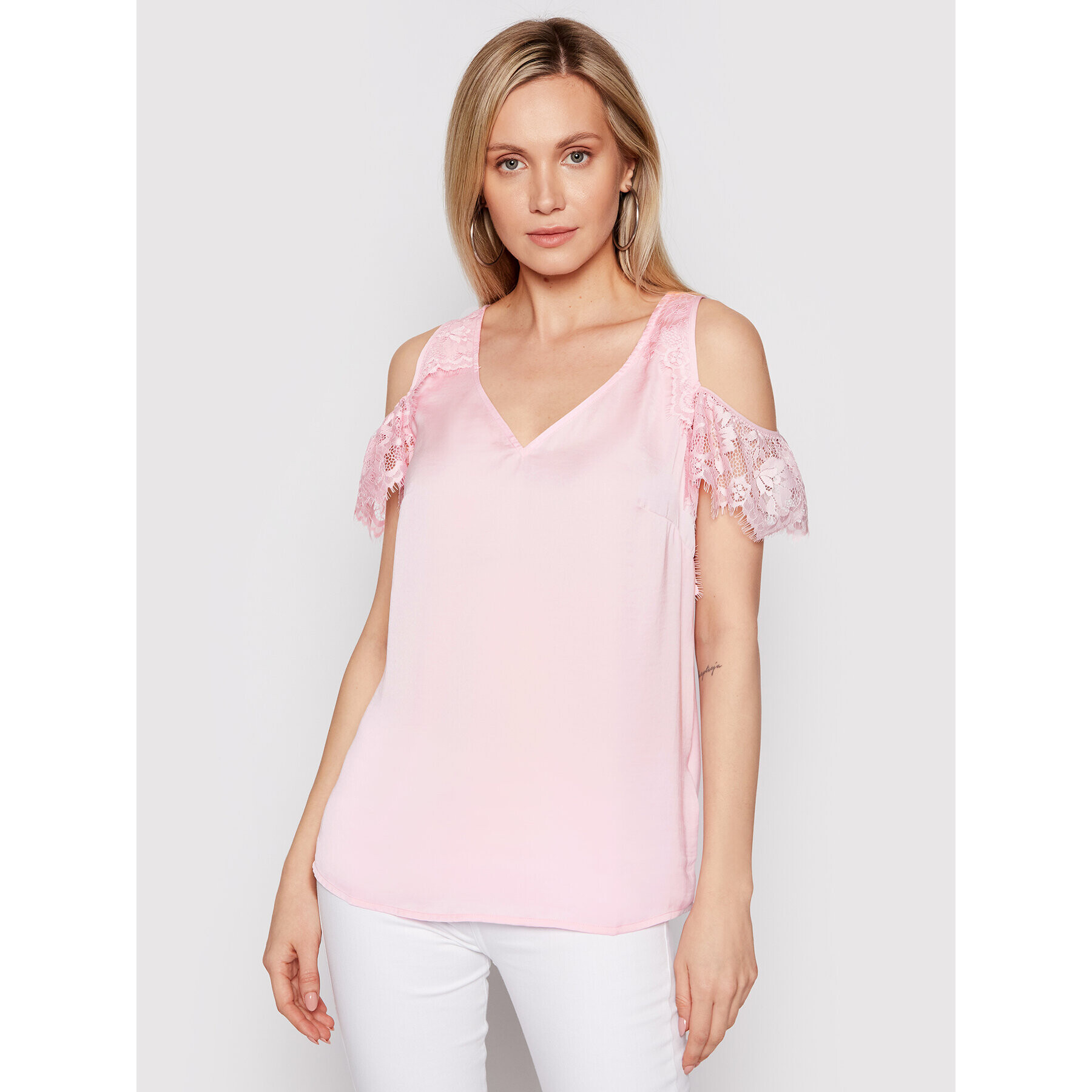 Guess Блуза Mariah W1GH85 W5OC2 Розов Regular Fit - Pepit.bg