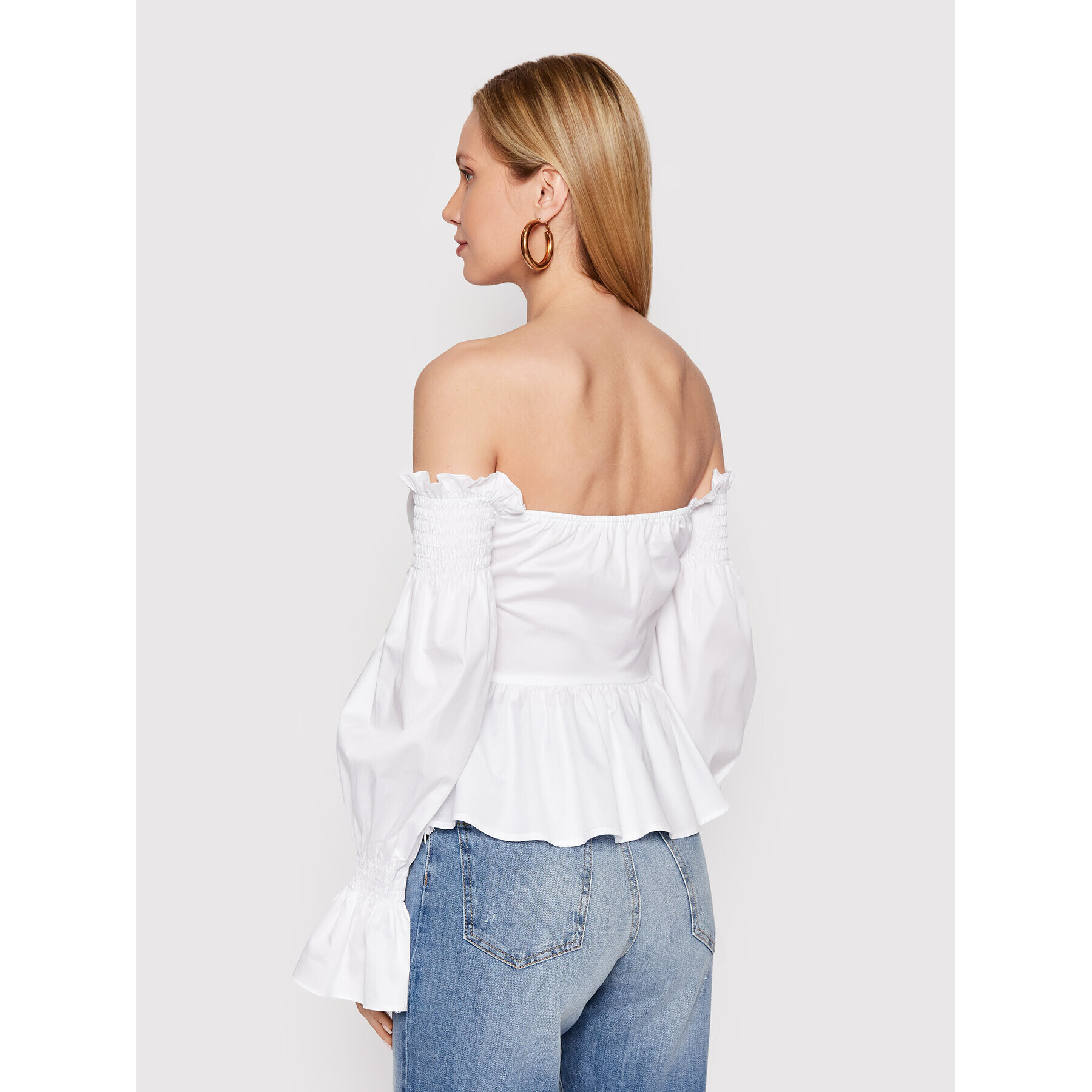 Guess Блуза Mattie W2GH34 WAF10 Бял Regular Fit - Pepit.bg