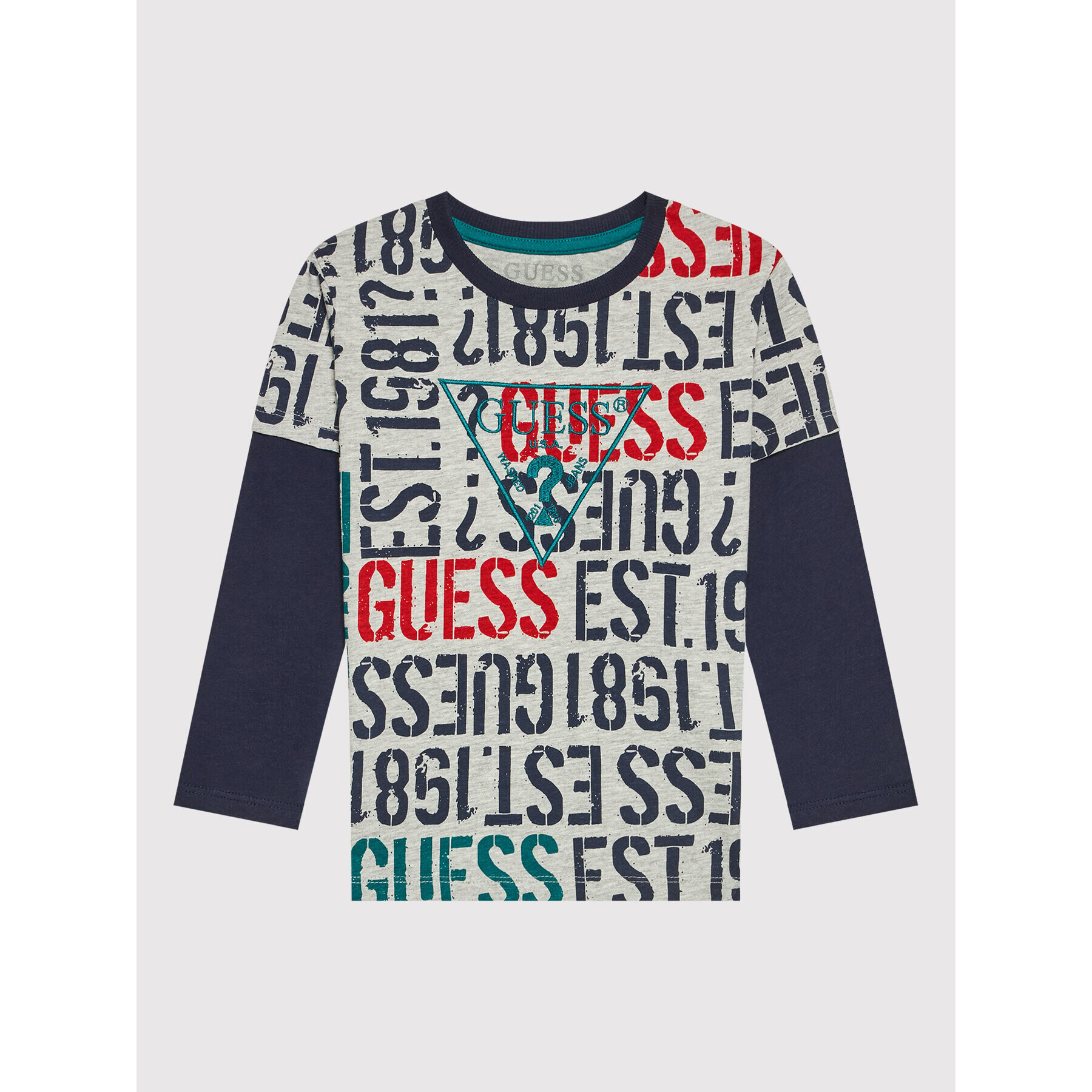 Guess Блуза N1BI04 I3Z11 Сив Regular Fit - Pepit.bg