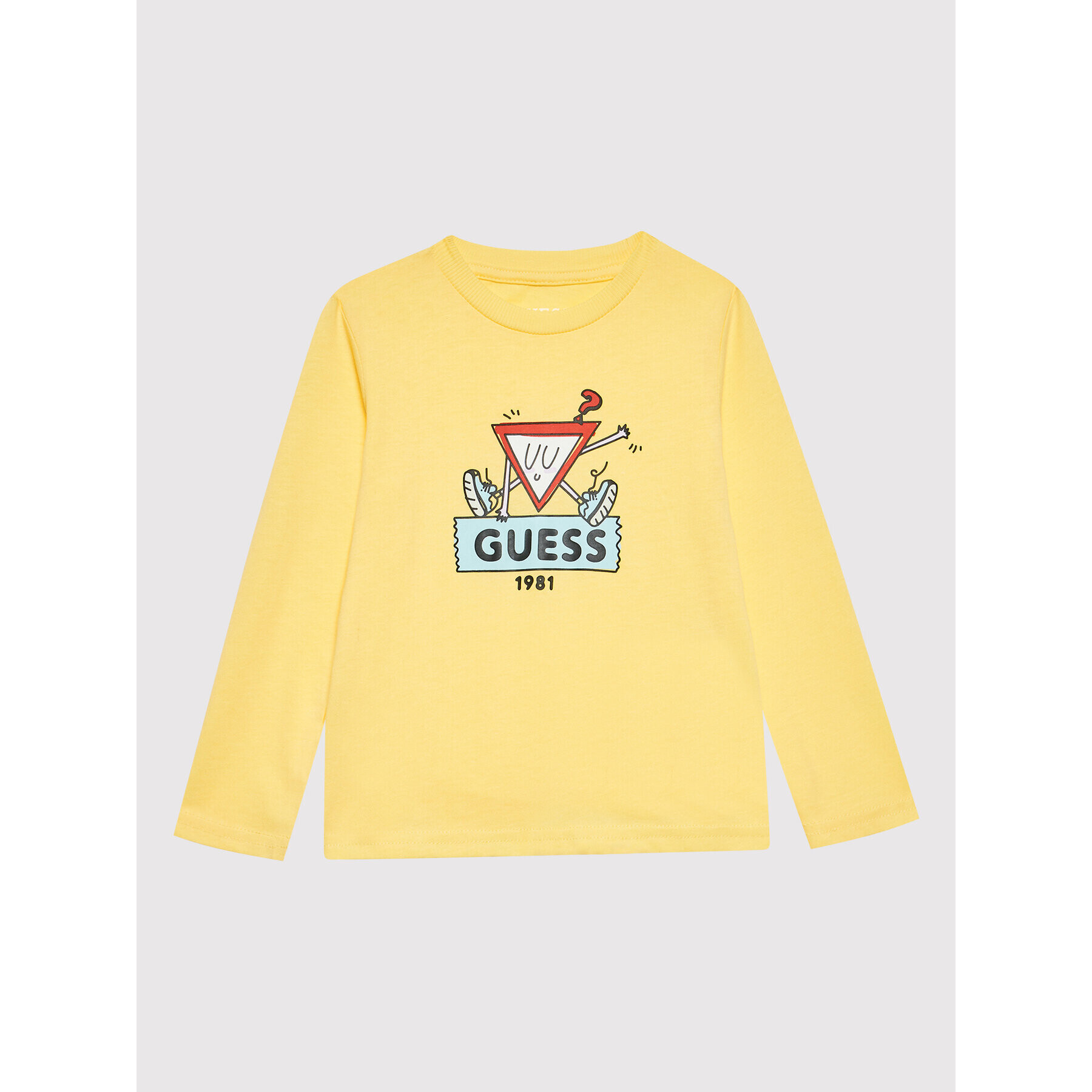 Guess Блуза N2YI03 K8HM0 Жълт Regular Fit - Pepit.bg