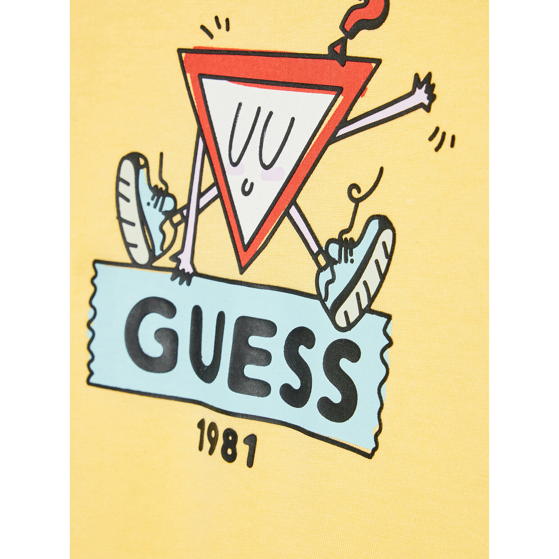 Guess Блуза N2YI03 K8HM0 Жълт Regular Fit - Pepit.bg