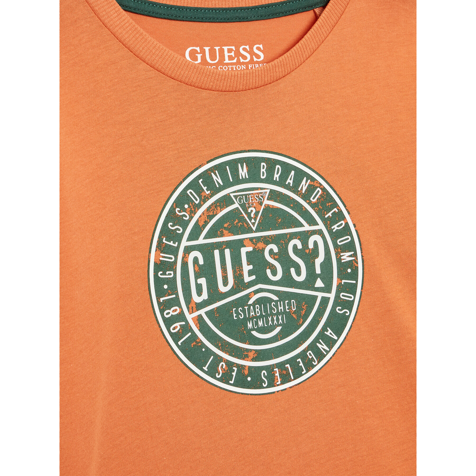 Guess Блуза N2YI22 K8HM0 Оранжев Regular Fit - Pepit.bg